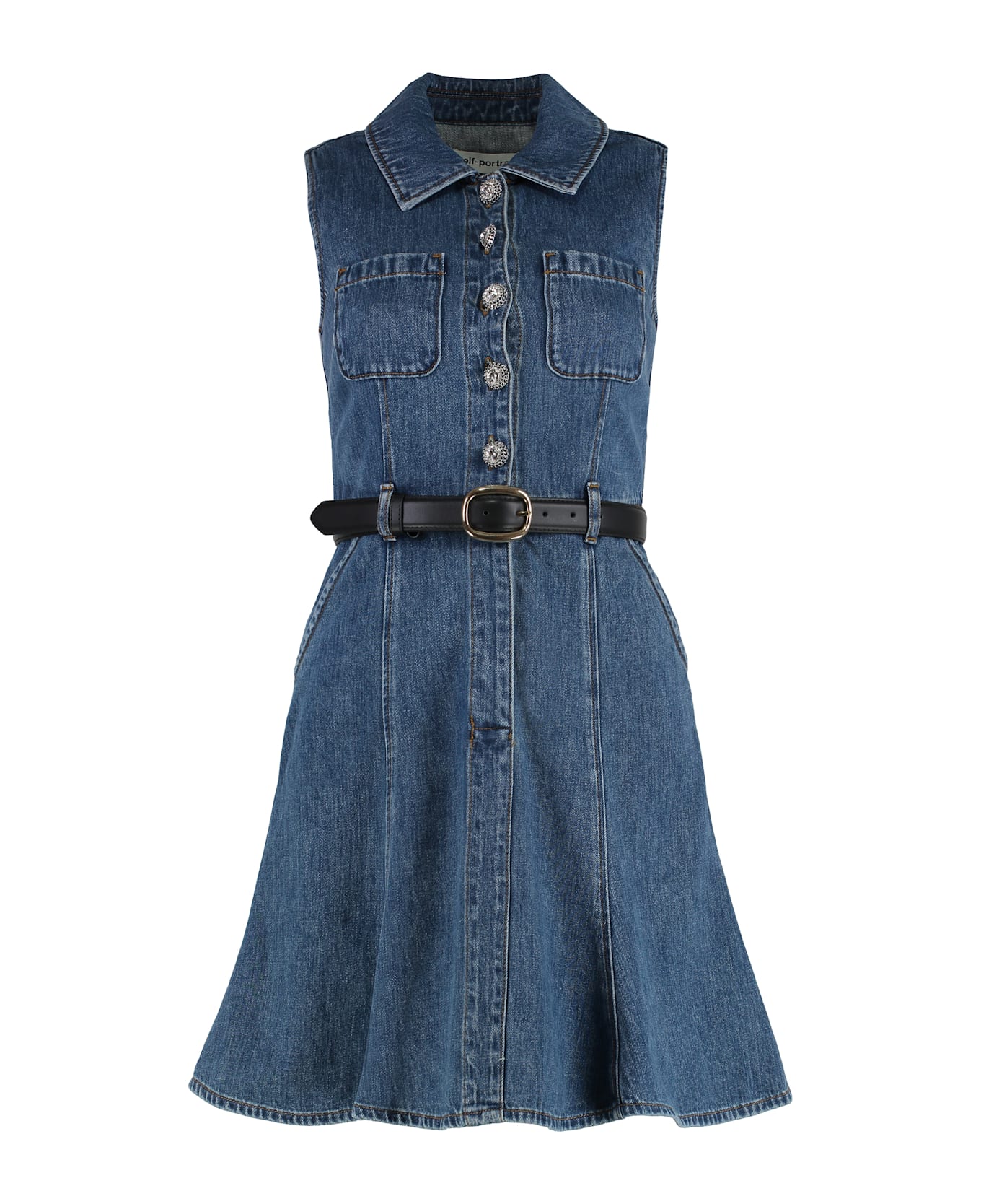 self-portrait Denim Dress - Denim