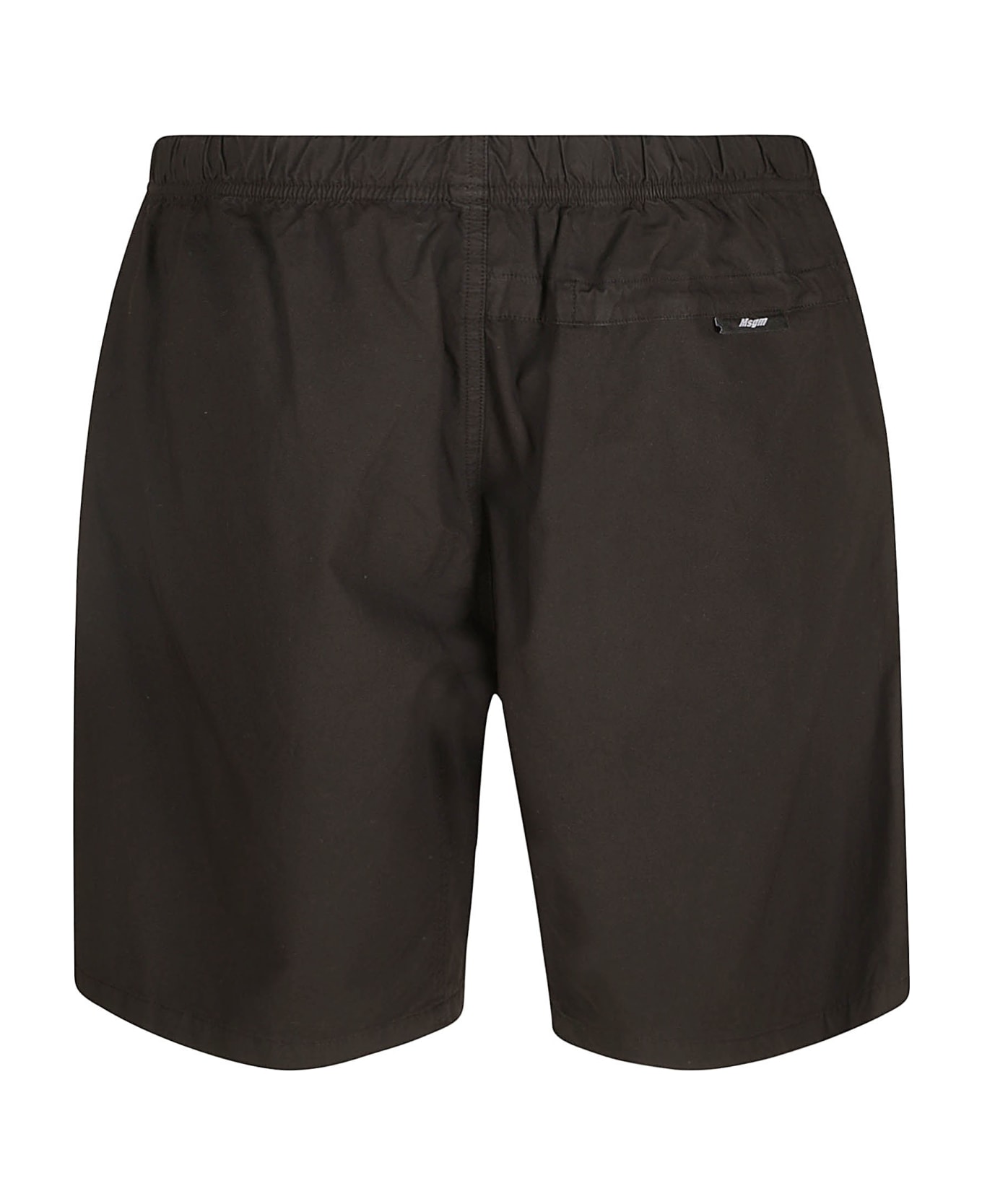 MSGM Belted Bermuda Shorts - Black