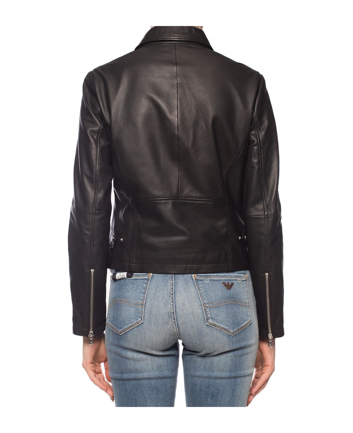 Giorgio Armani Leather Jacket - Nero