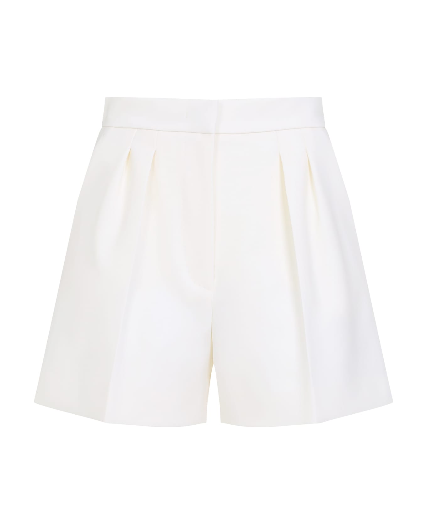 Max Mara Zic Wool Bermuda - Bianco