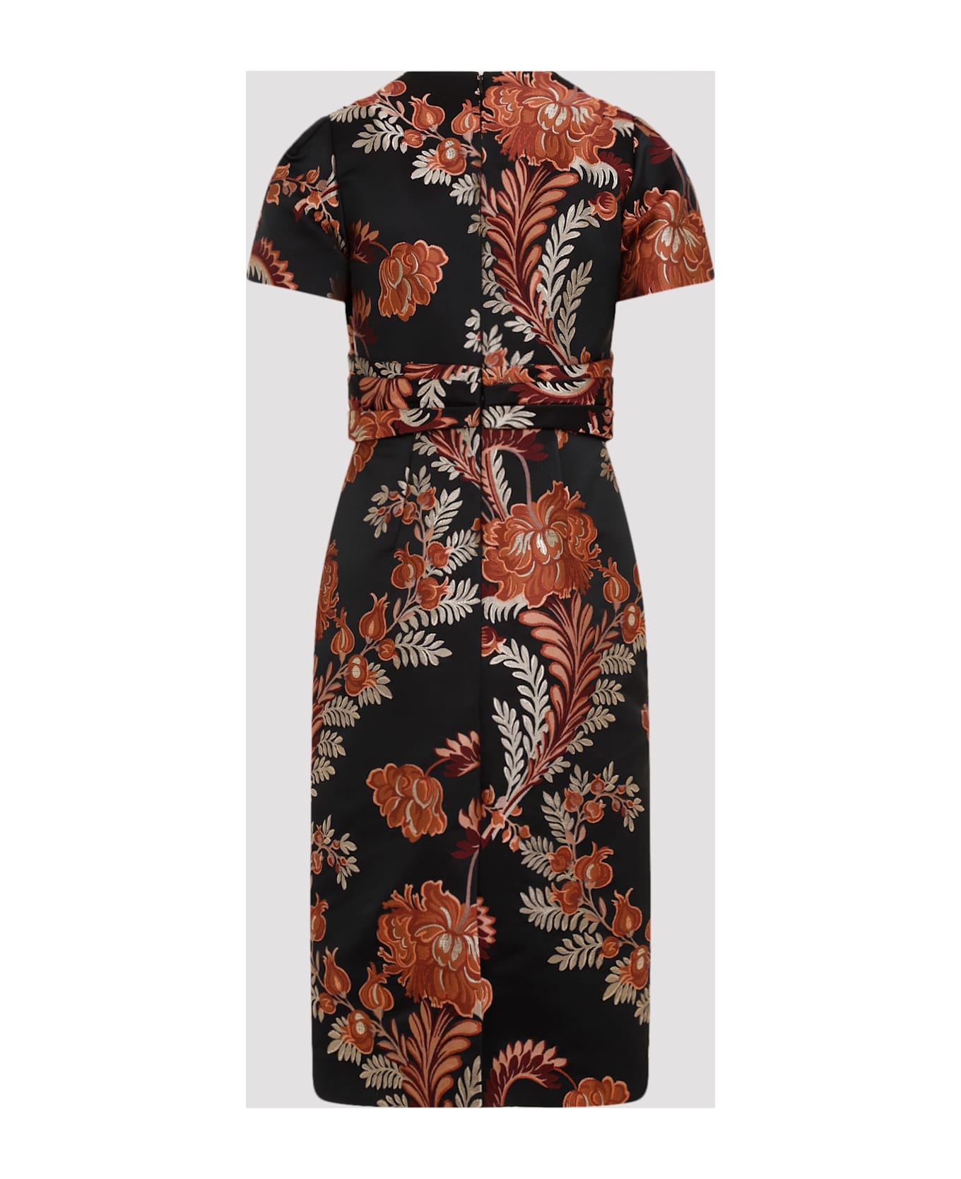 Etro Jacquard Midi Dress - Multicolor Black
