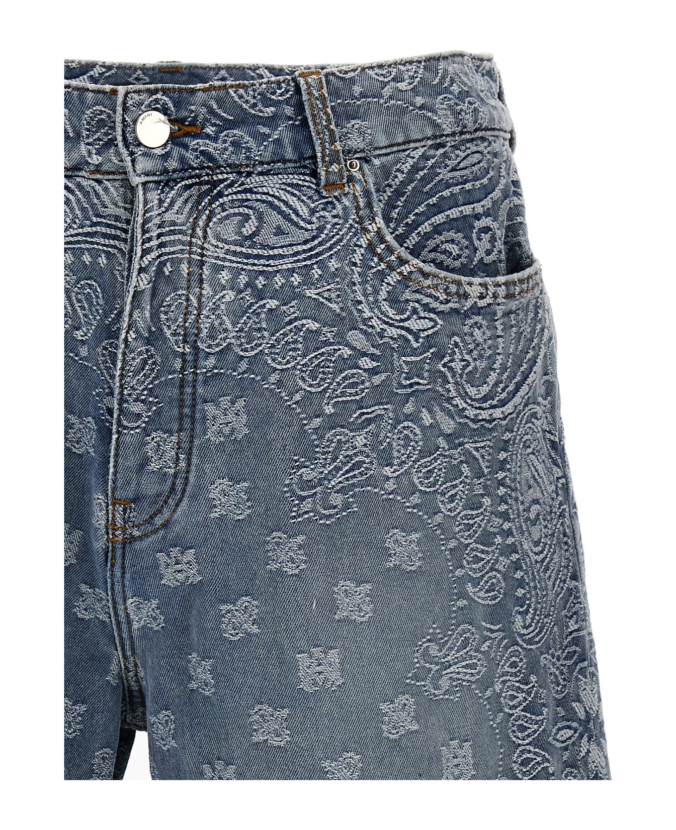 AMIRI 'bandana' Bermuda Shorts - Light Blue ショートパンツ