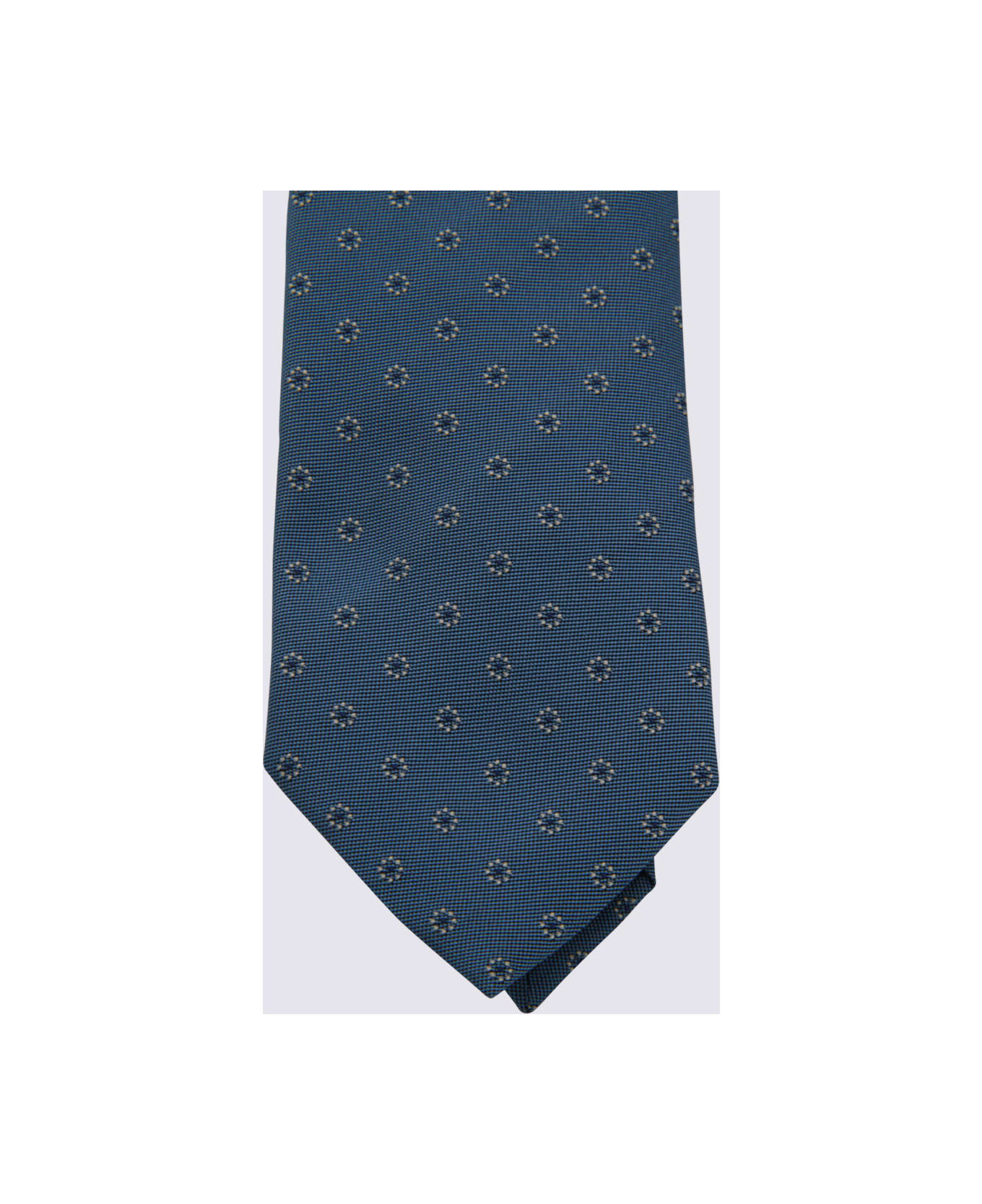 Zegna Light Blue Silk Tie - Blue