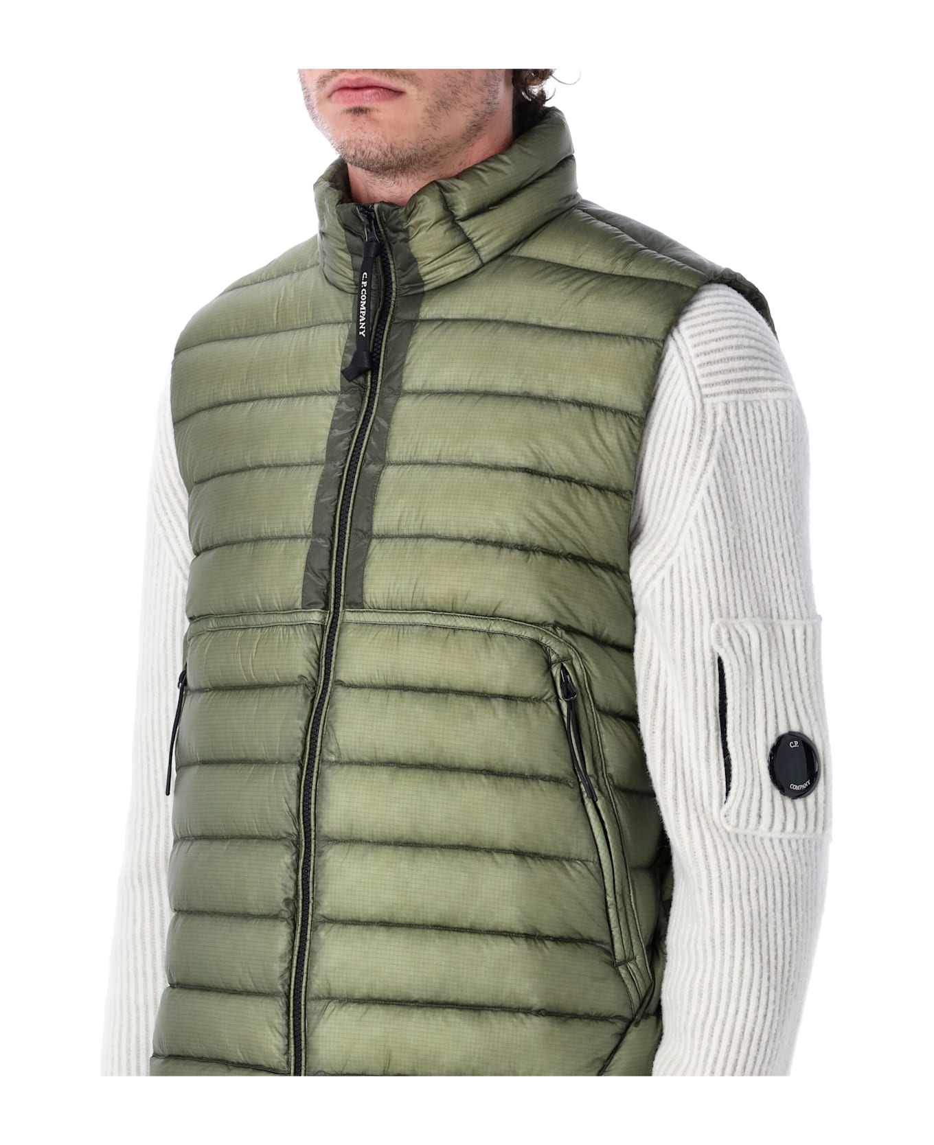 C.P. Company D.d. Shell Down Vest - SEAGRASS