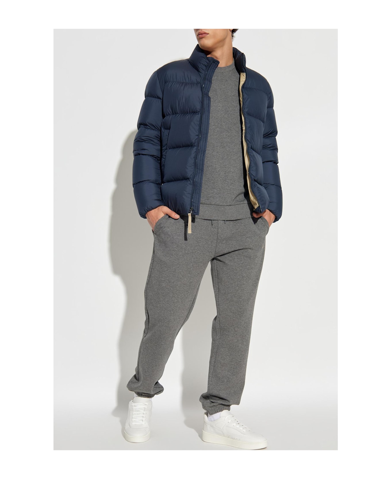 Woolrich Down Jacket With Stand-up Collar