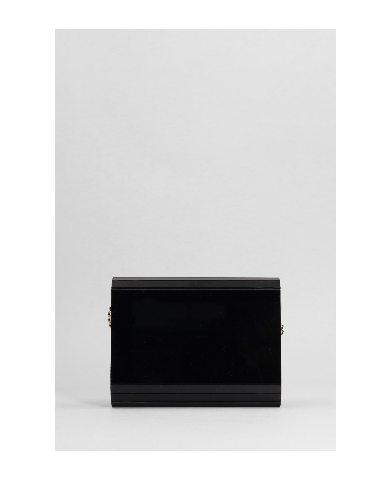 Jimmy Choo Candy Clutch In Black Acrylic - Black