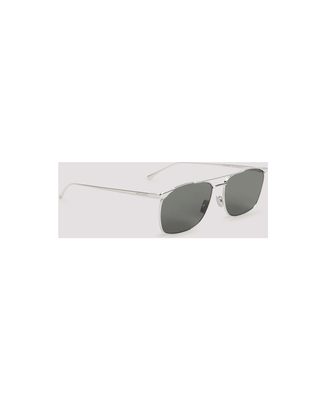 Saint Laurent Metal Sunglasses - Silver Silver Grey