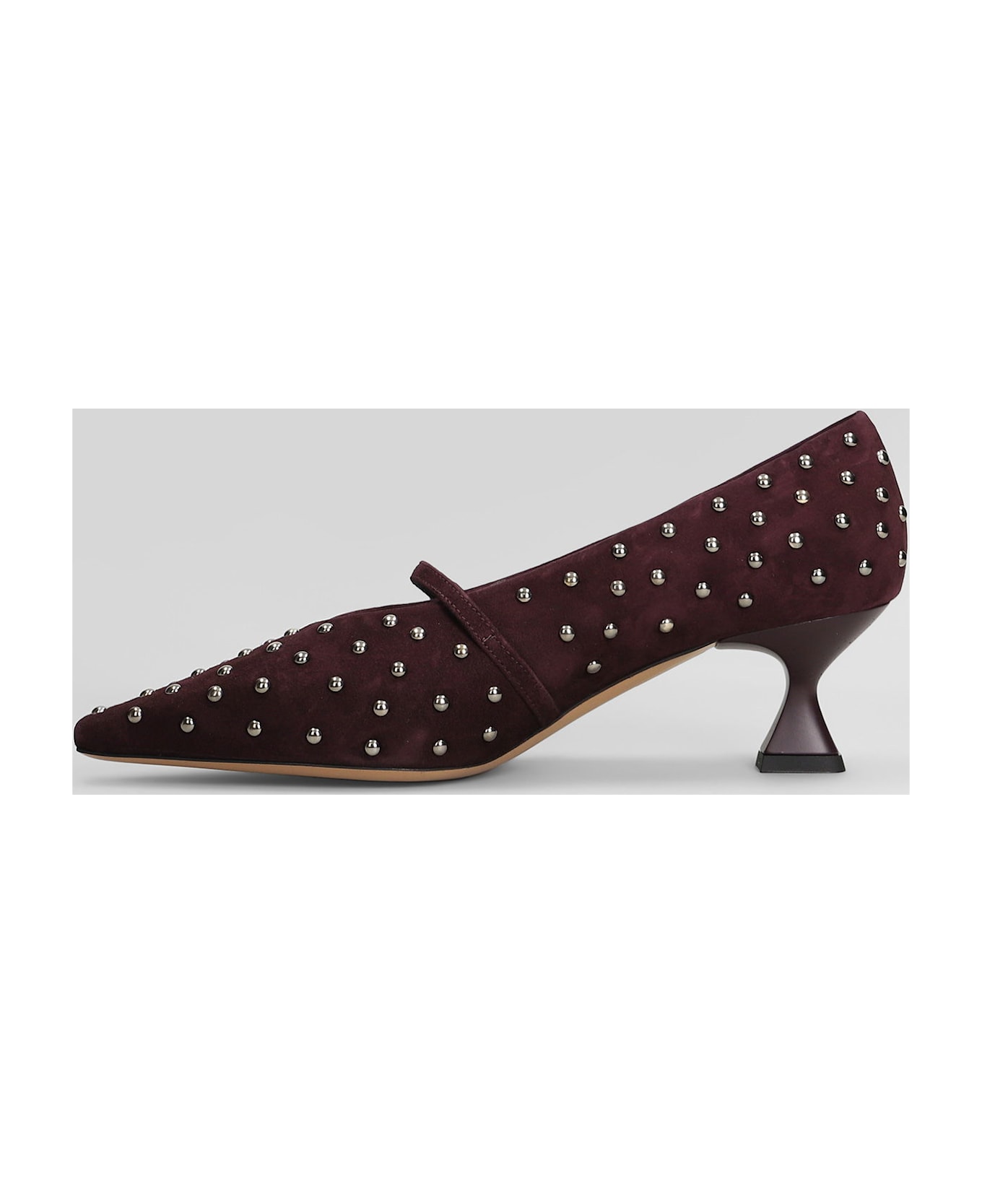 The Seller Pumps In Bordeaux Suede - bordeaux