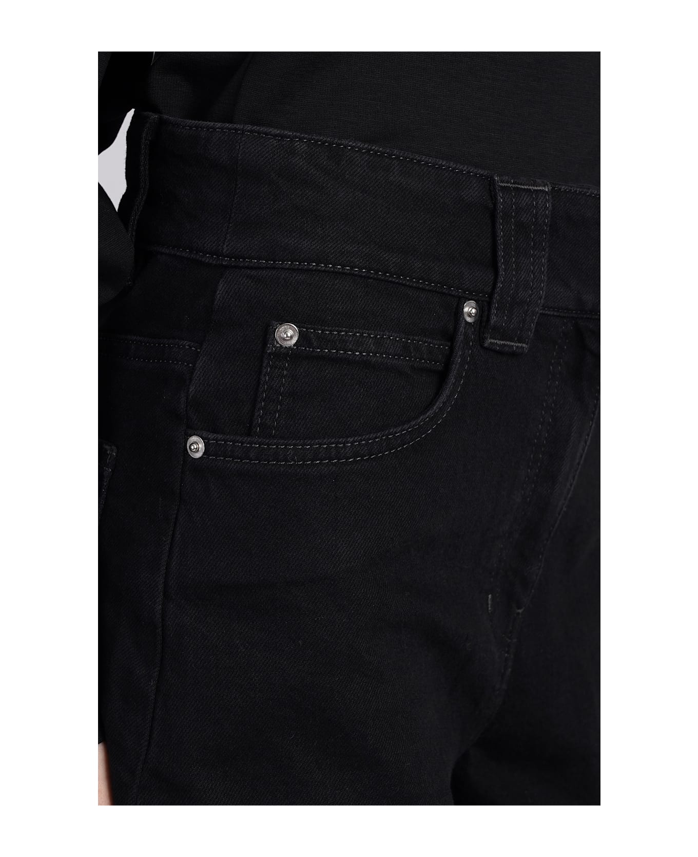 IRO Abriel Jeans In Black Cotton - black