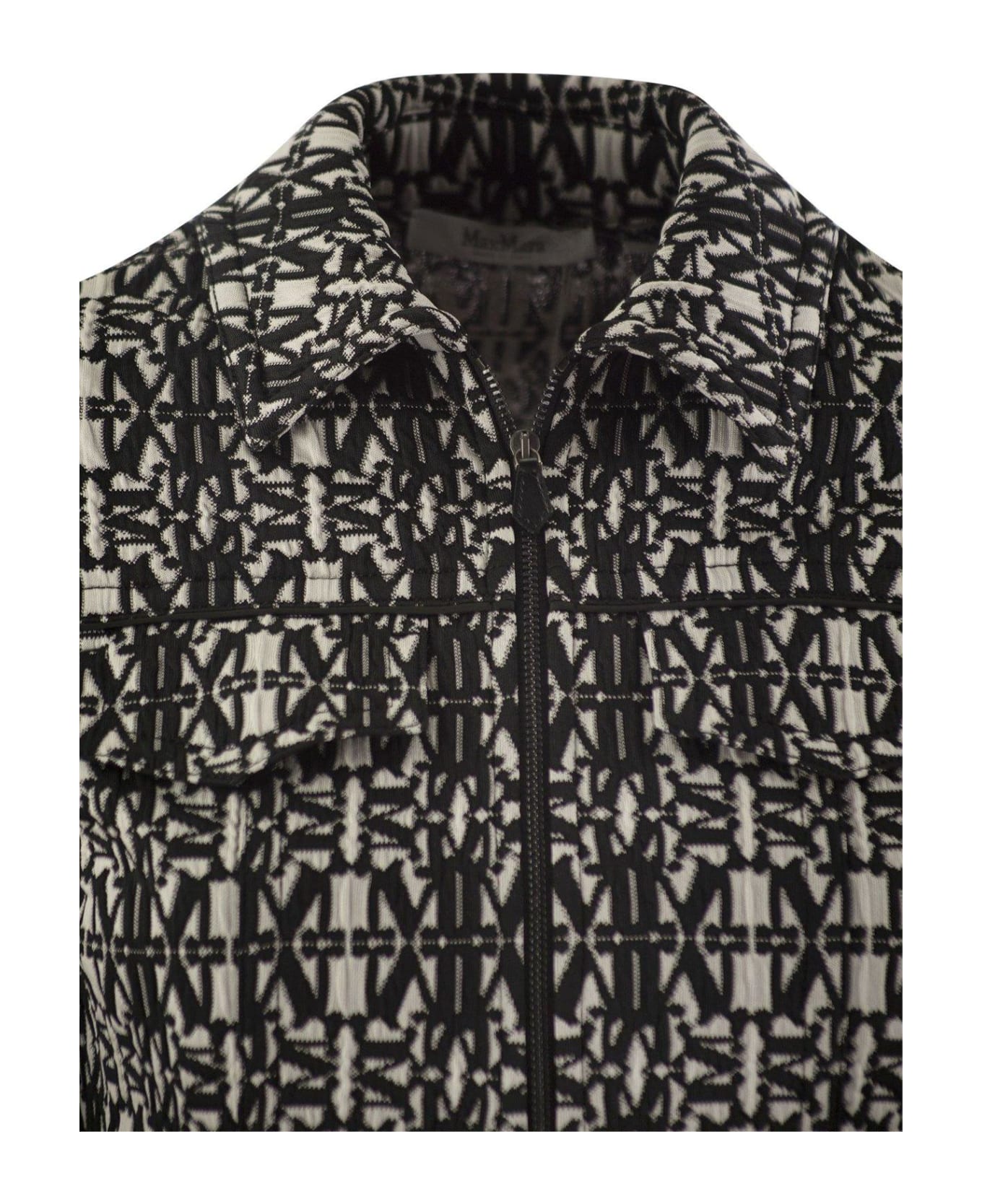 Max Mara All-over Patterned Zip-up Jacket - WHITE ジャケット