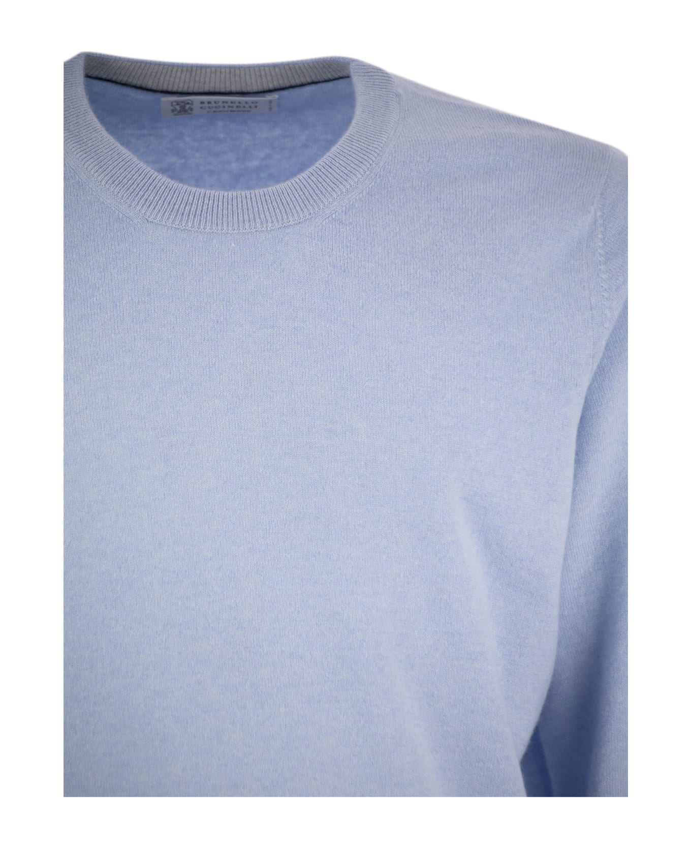 Brunello Cucinelli Cashmere Crew-neck Sweater - Light Blue ニットウェア