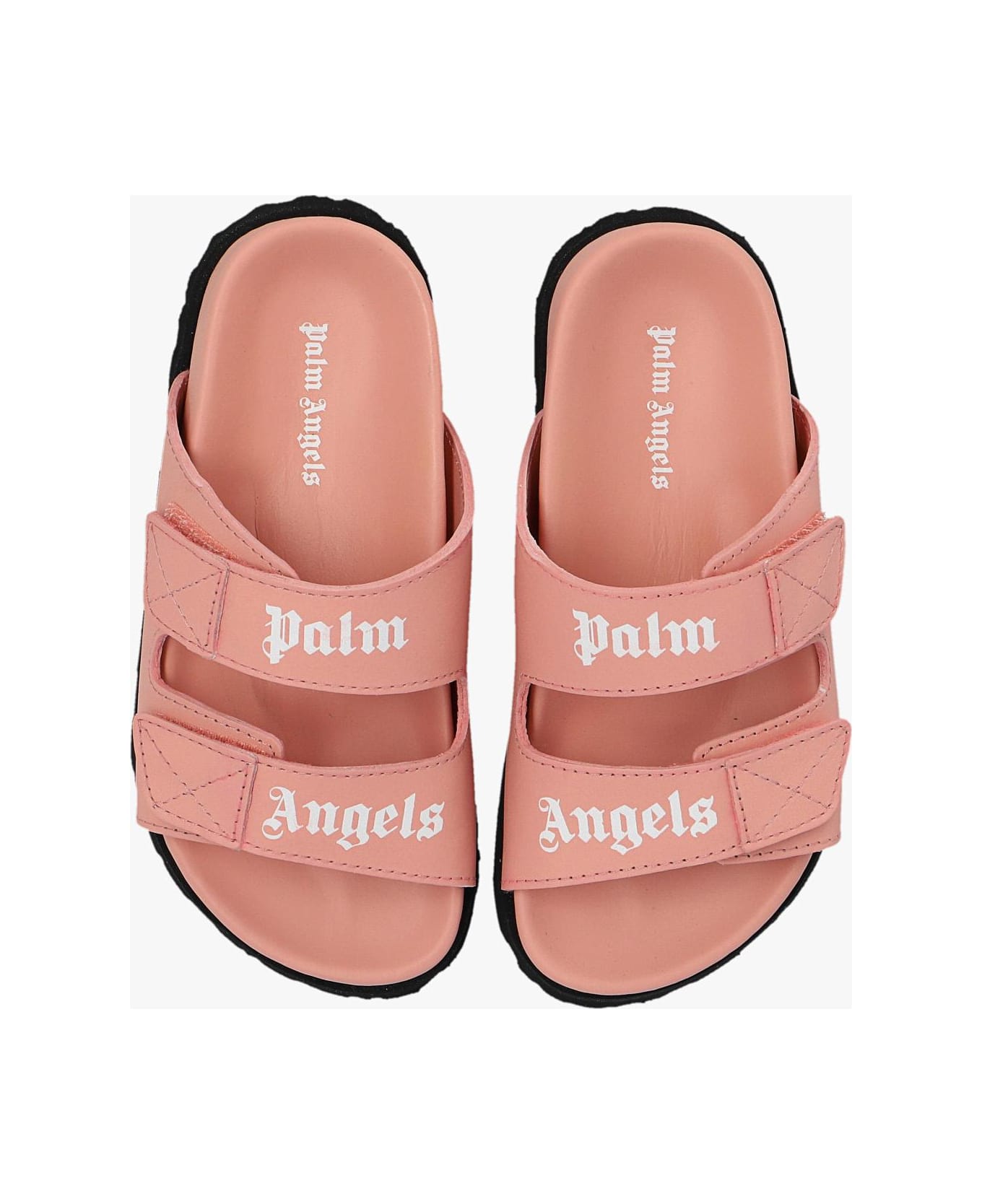 Palm Angels Slides With Logo - Rosa シューズ