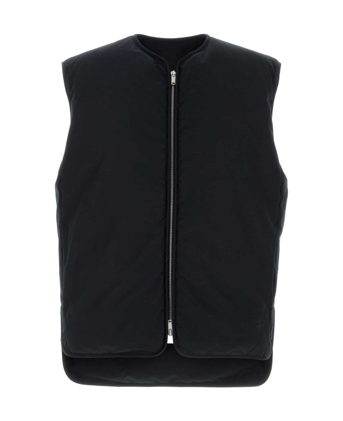 Jil Sander Black Cotton Down Jacket - 400
