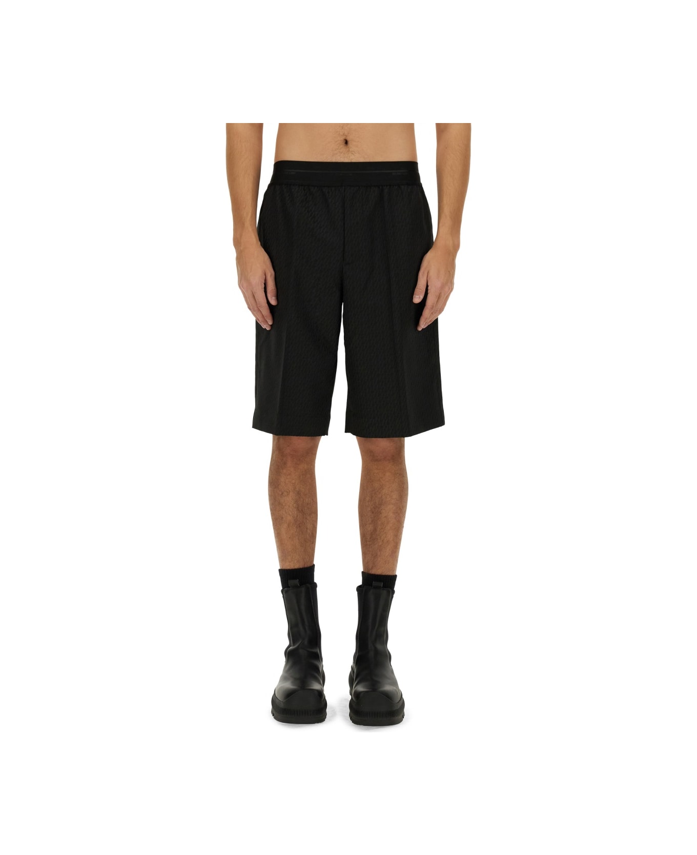 Helmut Lang Short Car Tailored - BLACK