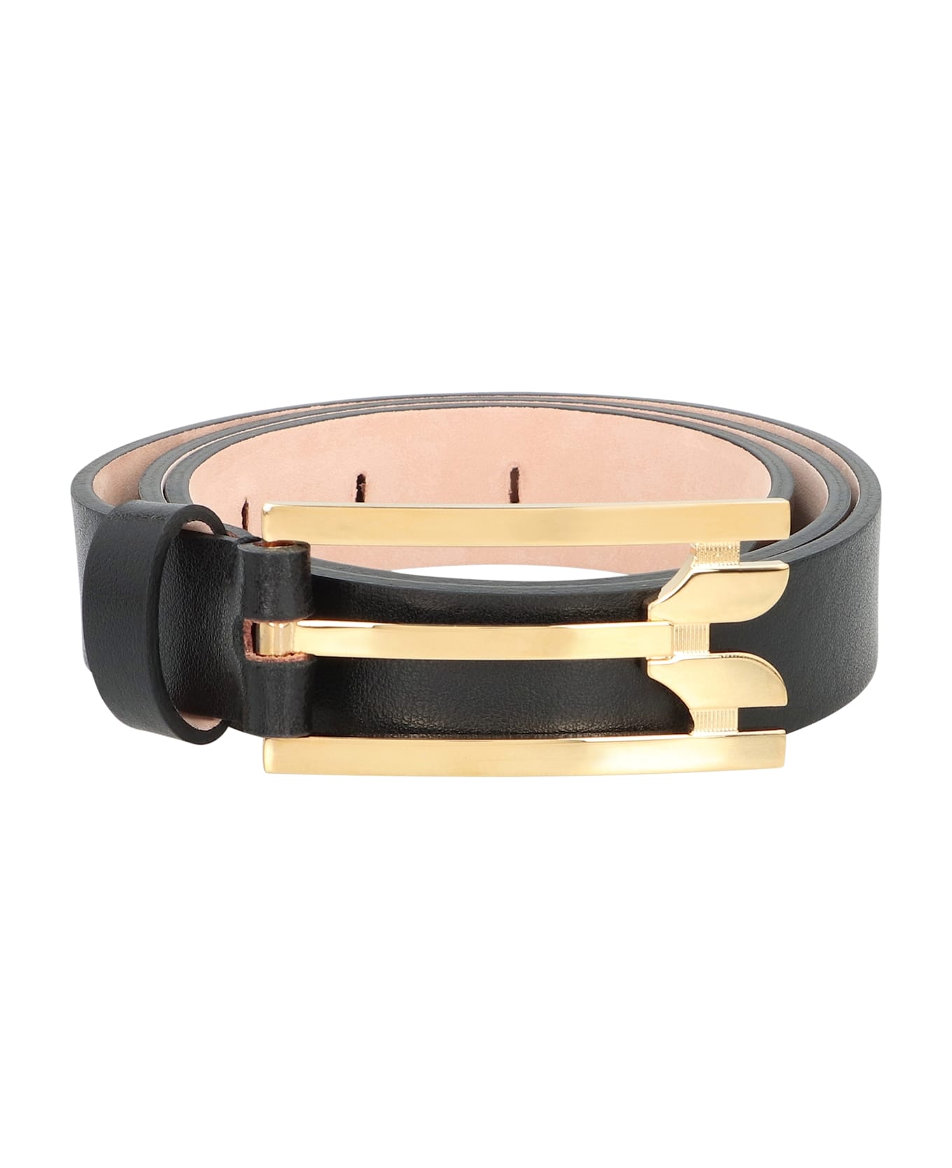 Victoria Beckham Dorian Belt In Leather - black