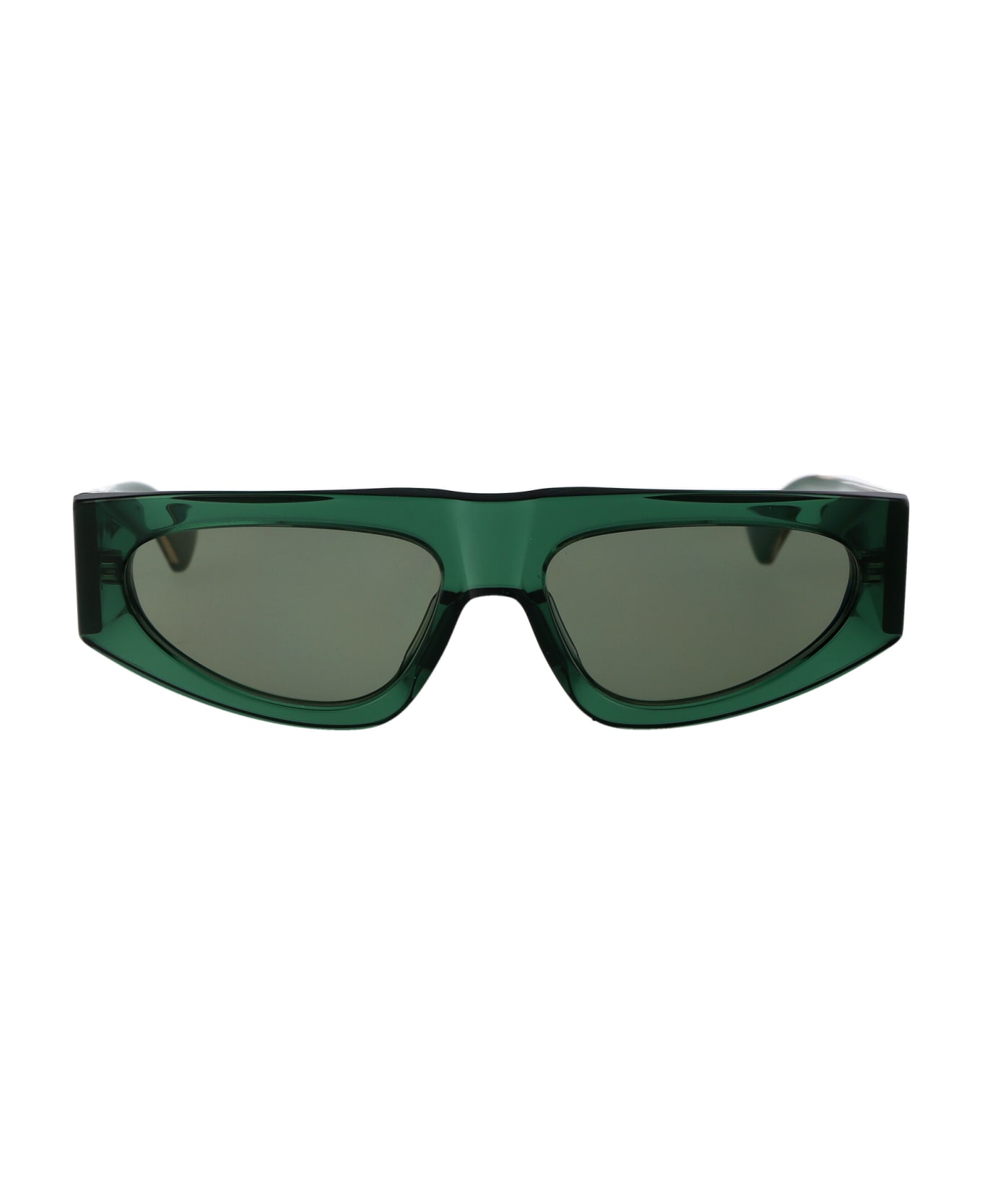 Bottega Veneta Eyewear Bv1277s Sunglasses - 003 GREEN CRYSTAL GREEN