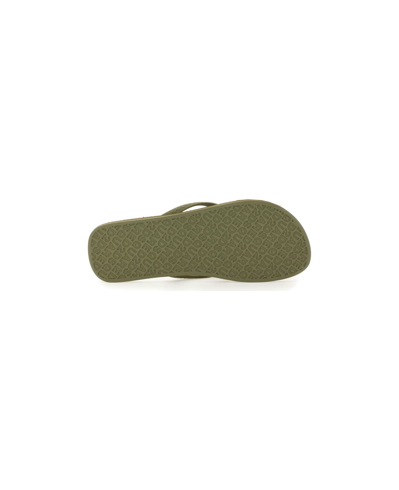 Dsquared2 Rubber Thong Sandal - GREEN