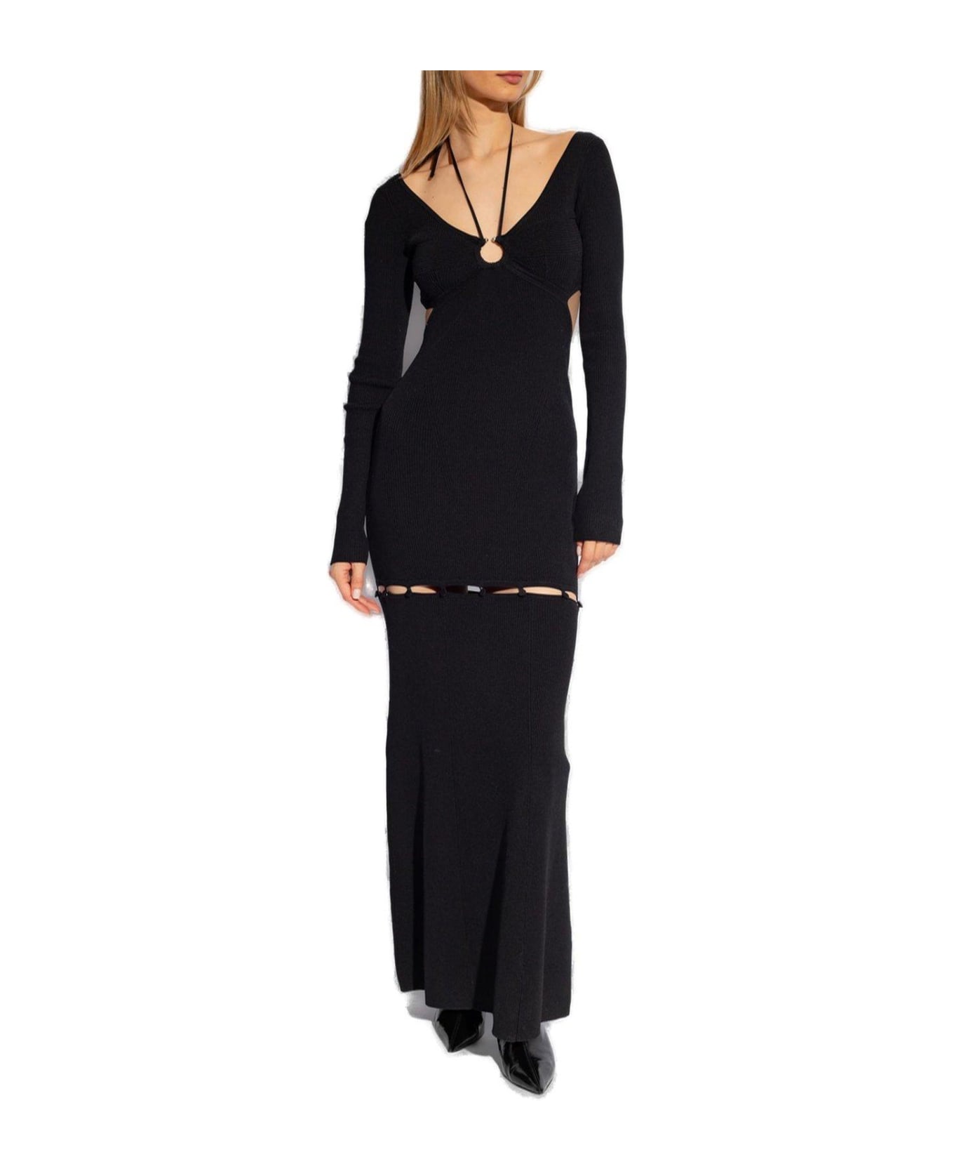 Nanushka Varda Ribbed Dress - Black