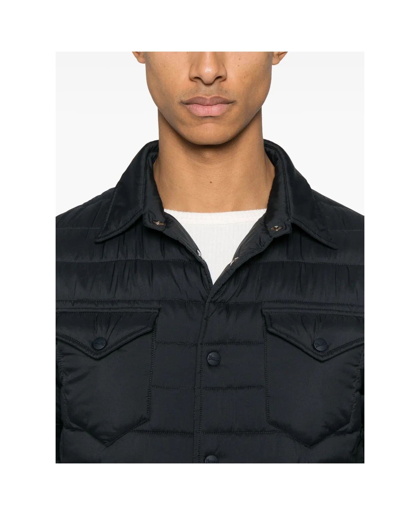 Herno Quilted Jacket - Blue