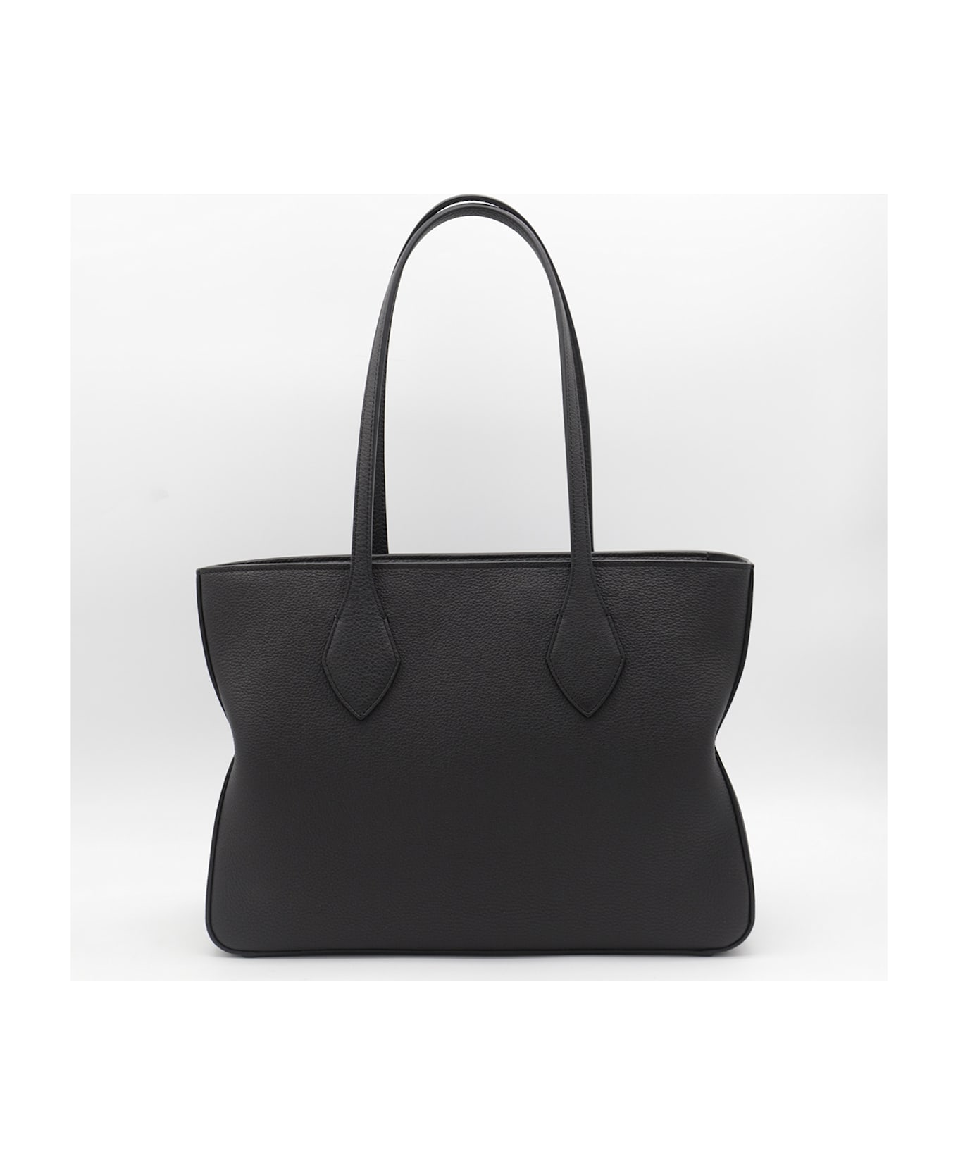 Ferragamo Black Leather (m) Totes - Black