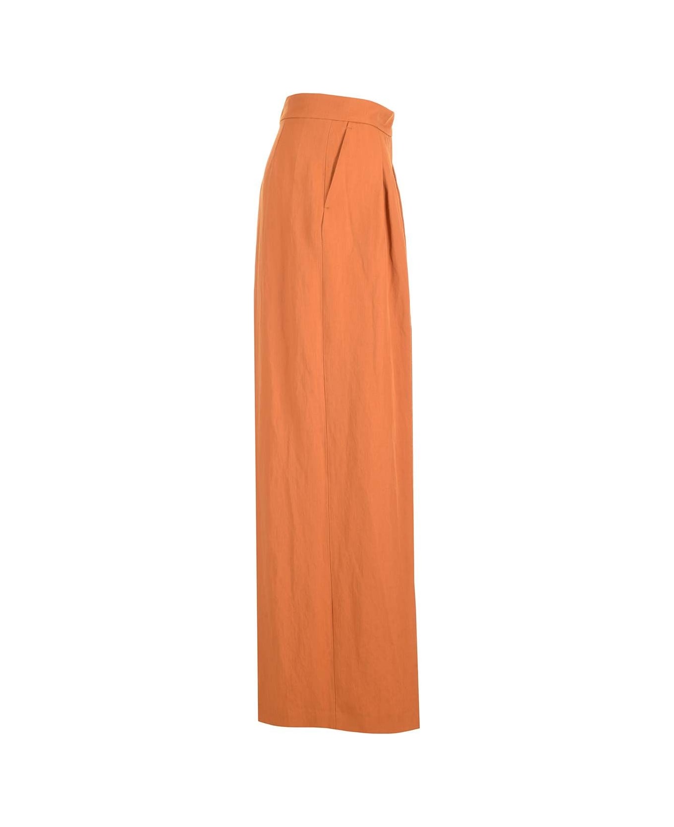 Dries Van Noten Wool Blend Trousers - Orange