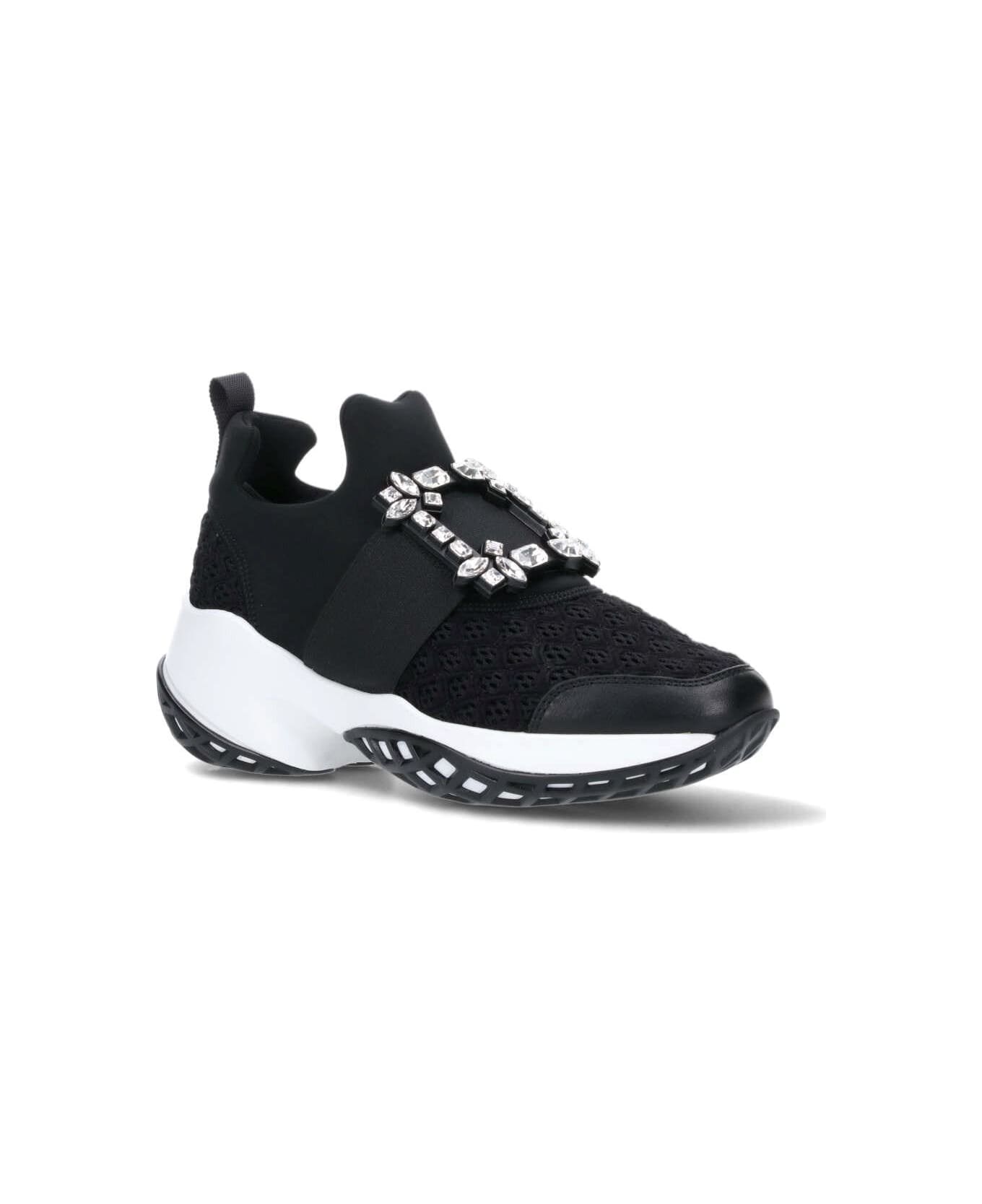 Roger Vivier 'viv' Run' Sneakers - Black