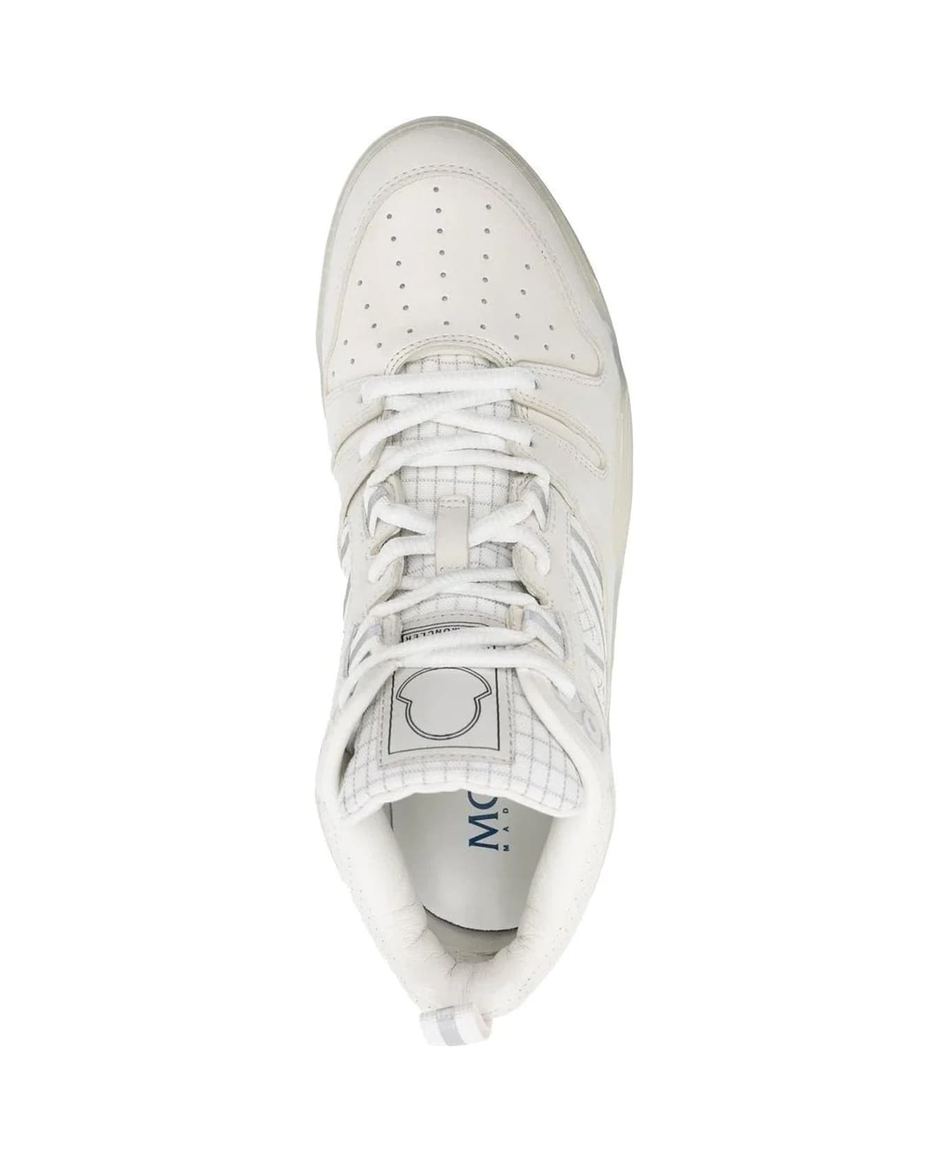 Moncler Pivot Leather Sneakers - White
