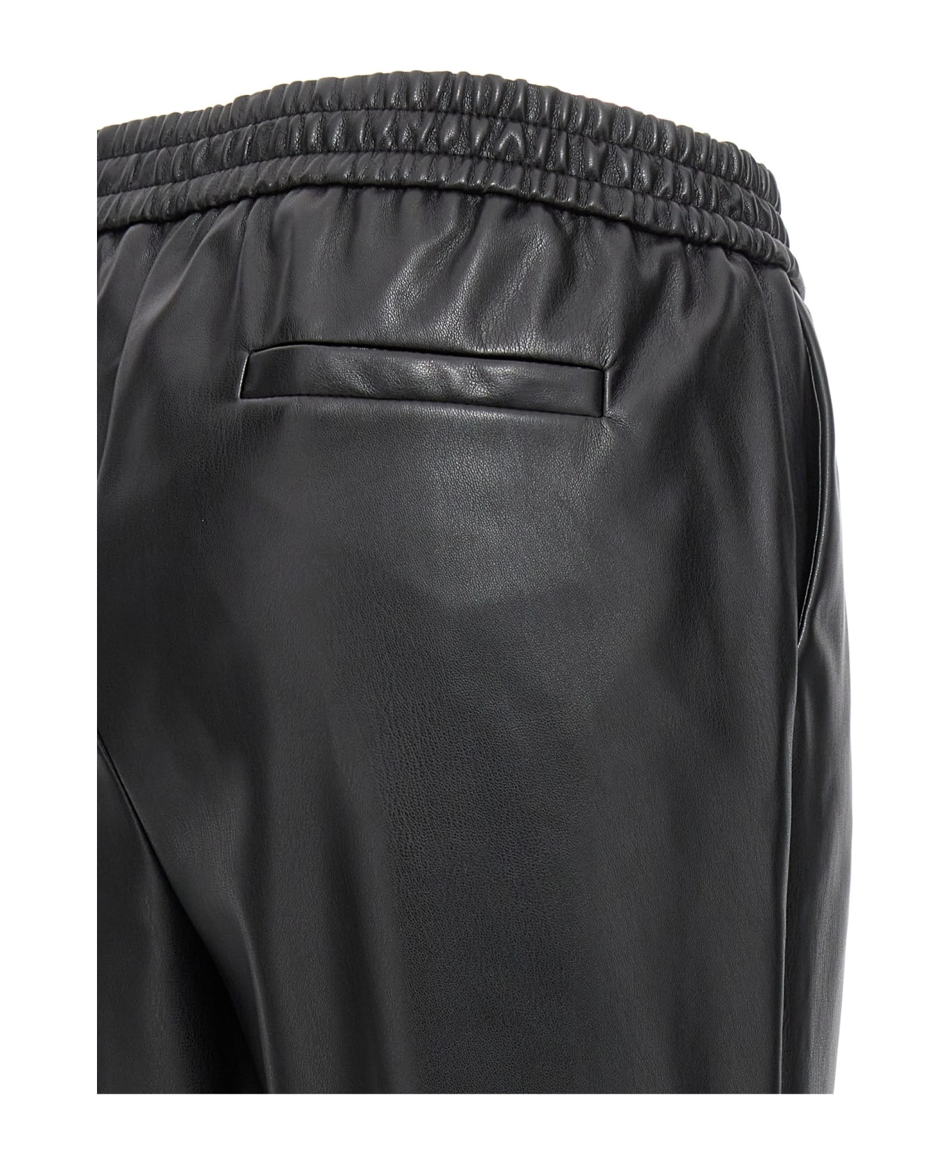 (nude) Eco Leather Pants - Black  