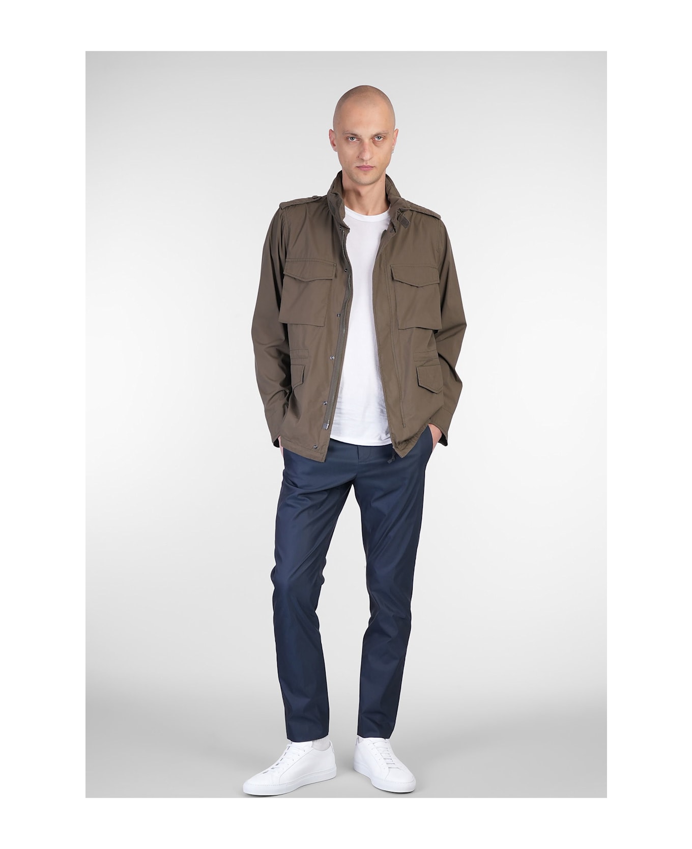 Aspesi Casual Jacket In Green Cotton - green