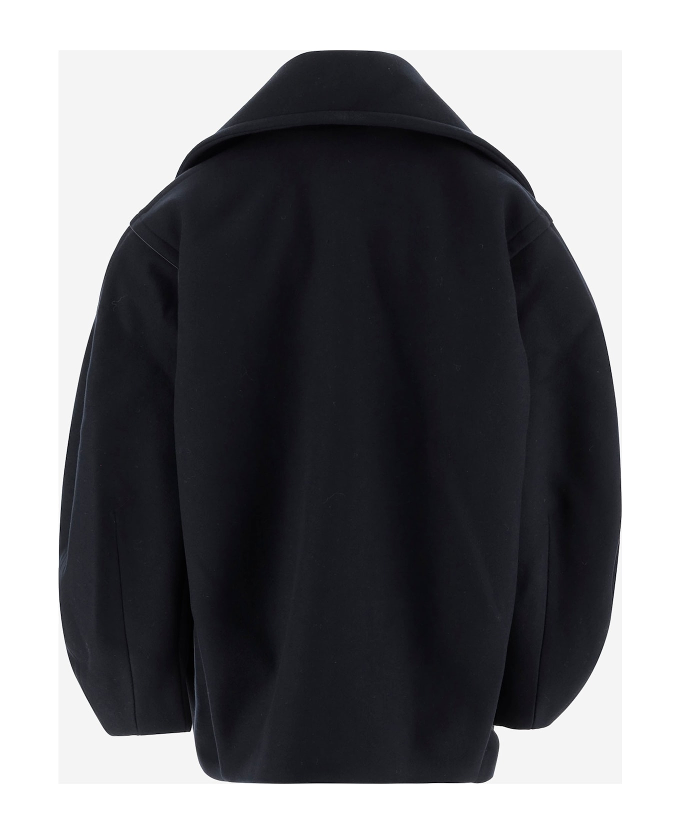 Jacquemus Double-breasted Jacket In Virgin Wool - Blue