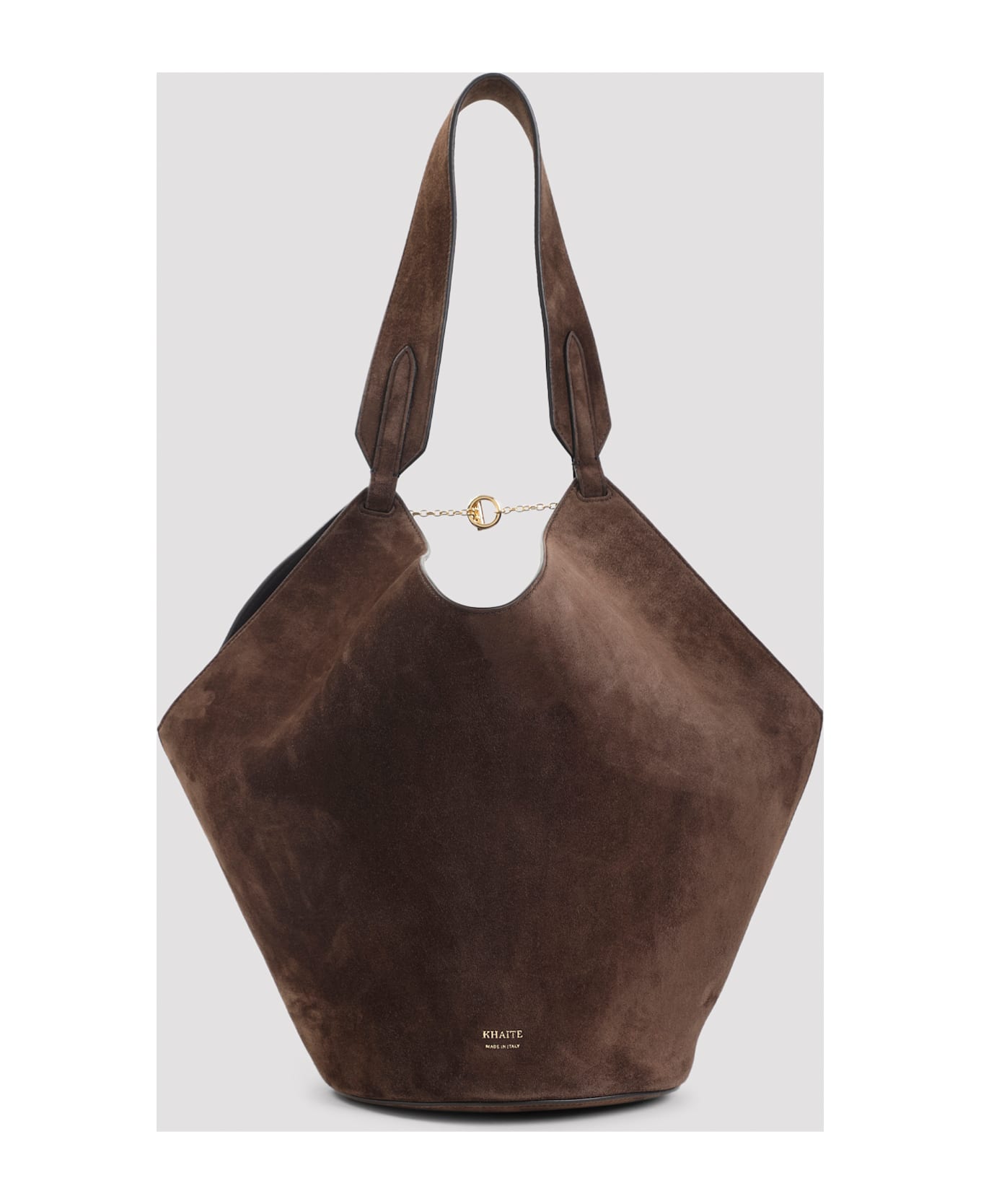 Khaite Lotus Small Tote - Dark Brown