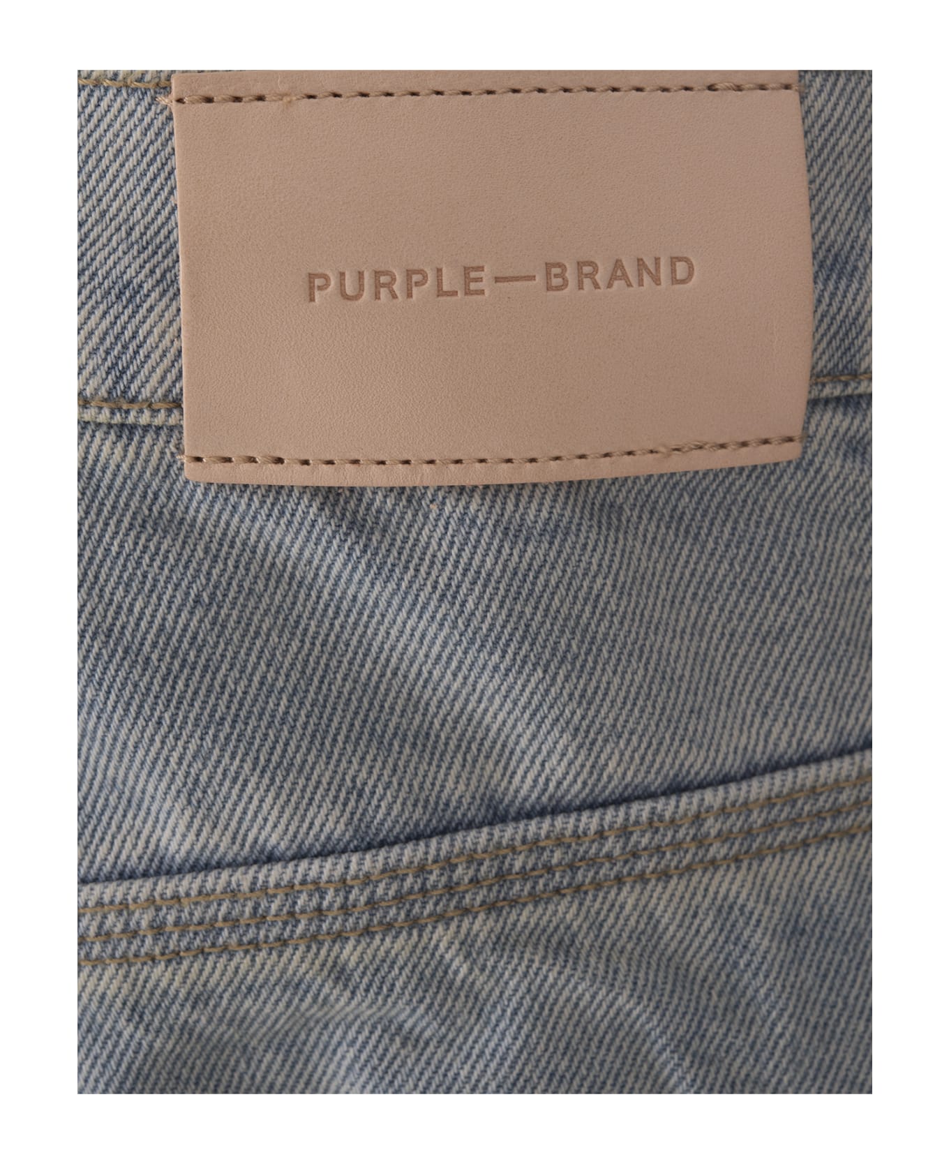 Purple Brand P018 Relaxed Double Cargo Jeans In Light Indigo - Blue