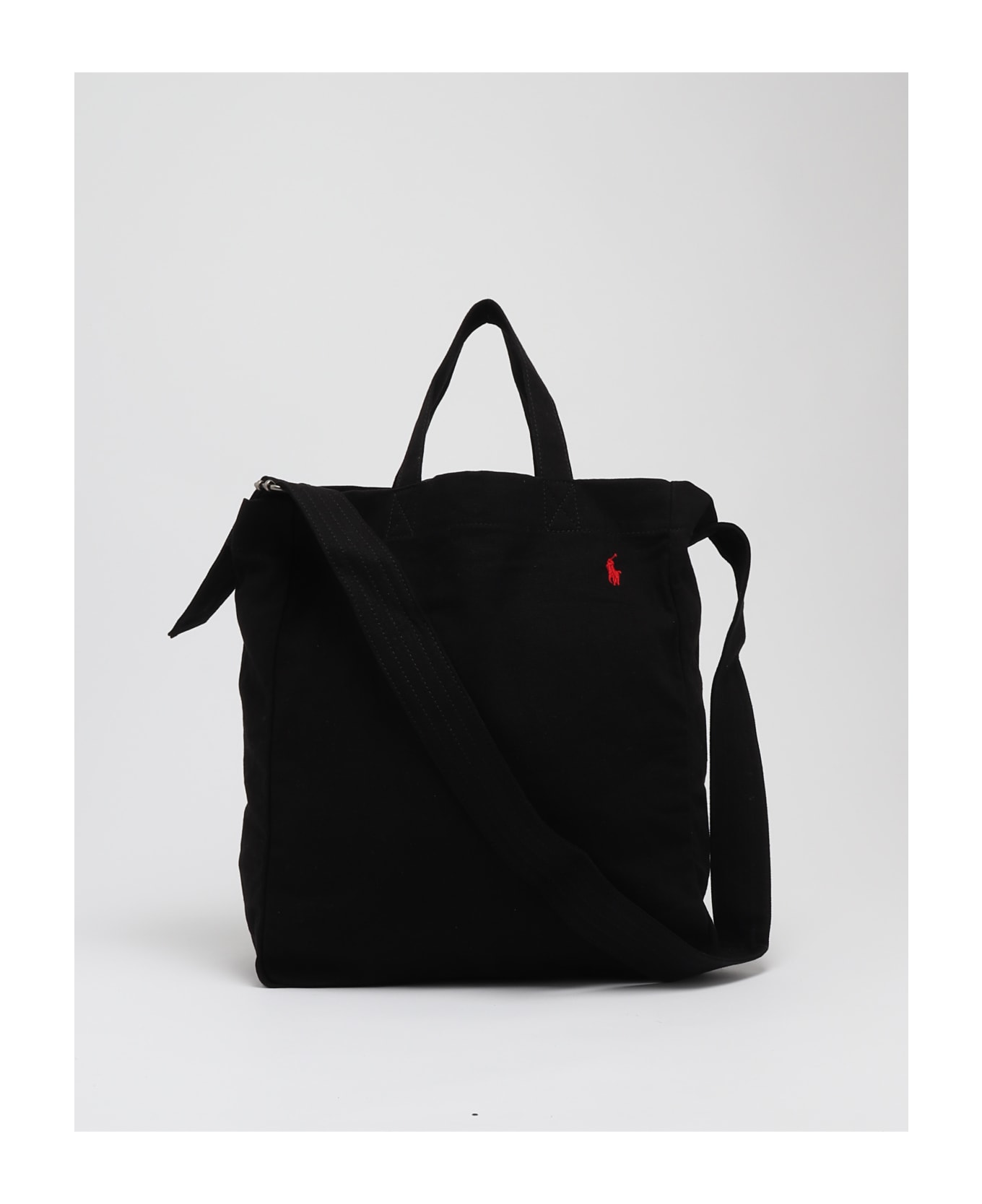 Polo Ralph Lauren Tote Large Canvas Tote - NERO トートバッグ