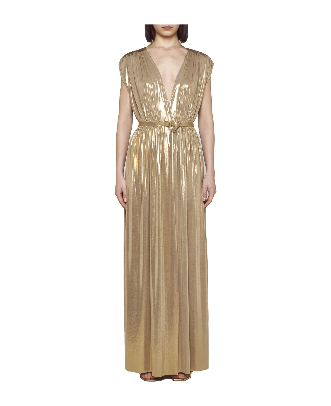 Norma Kamali Dress - Golden ワンピース＆ドレス