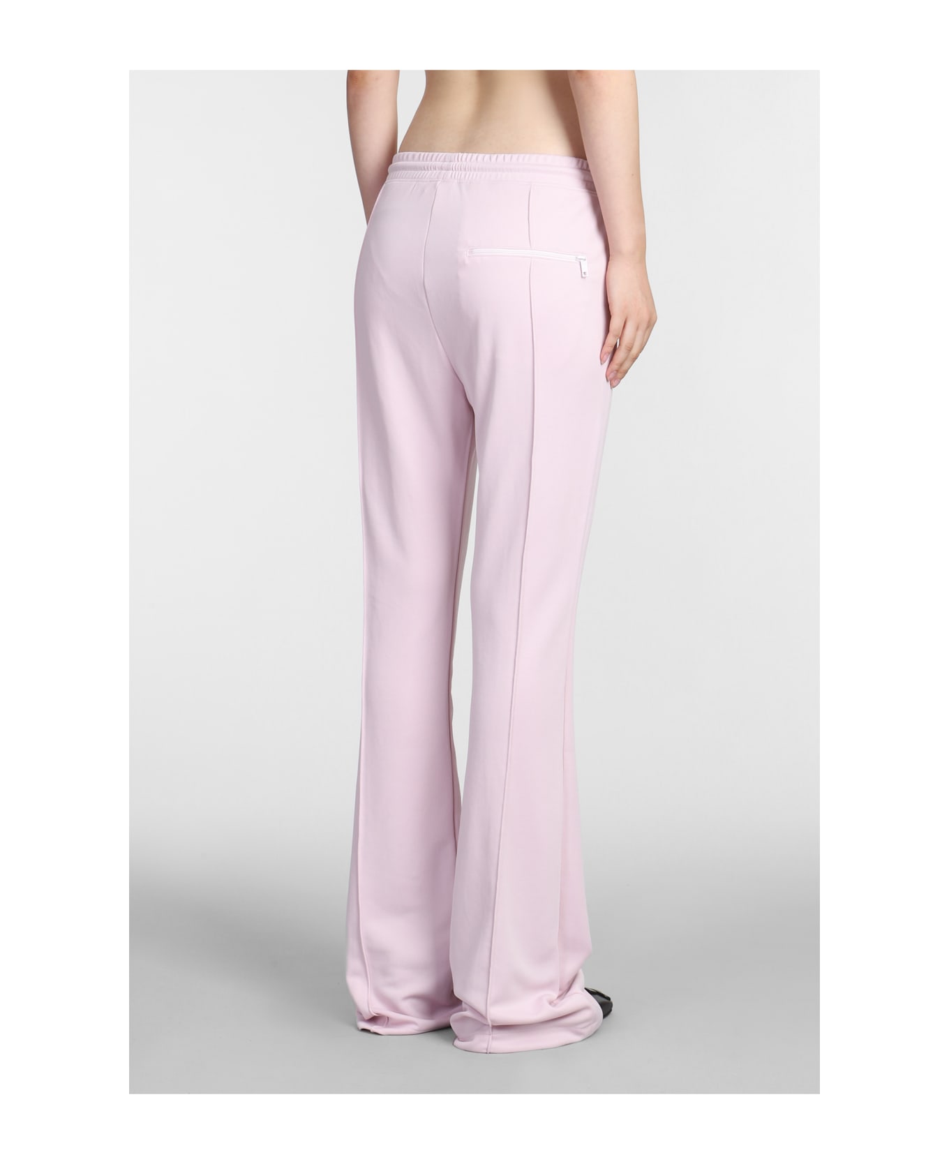 Courrèges Pants In Rose-pink Cotton - Powder Pink