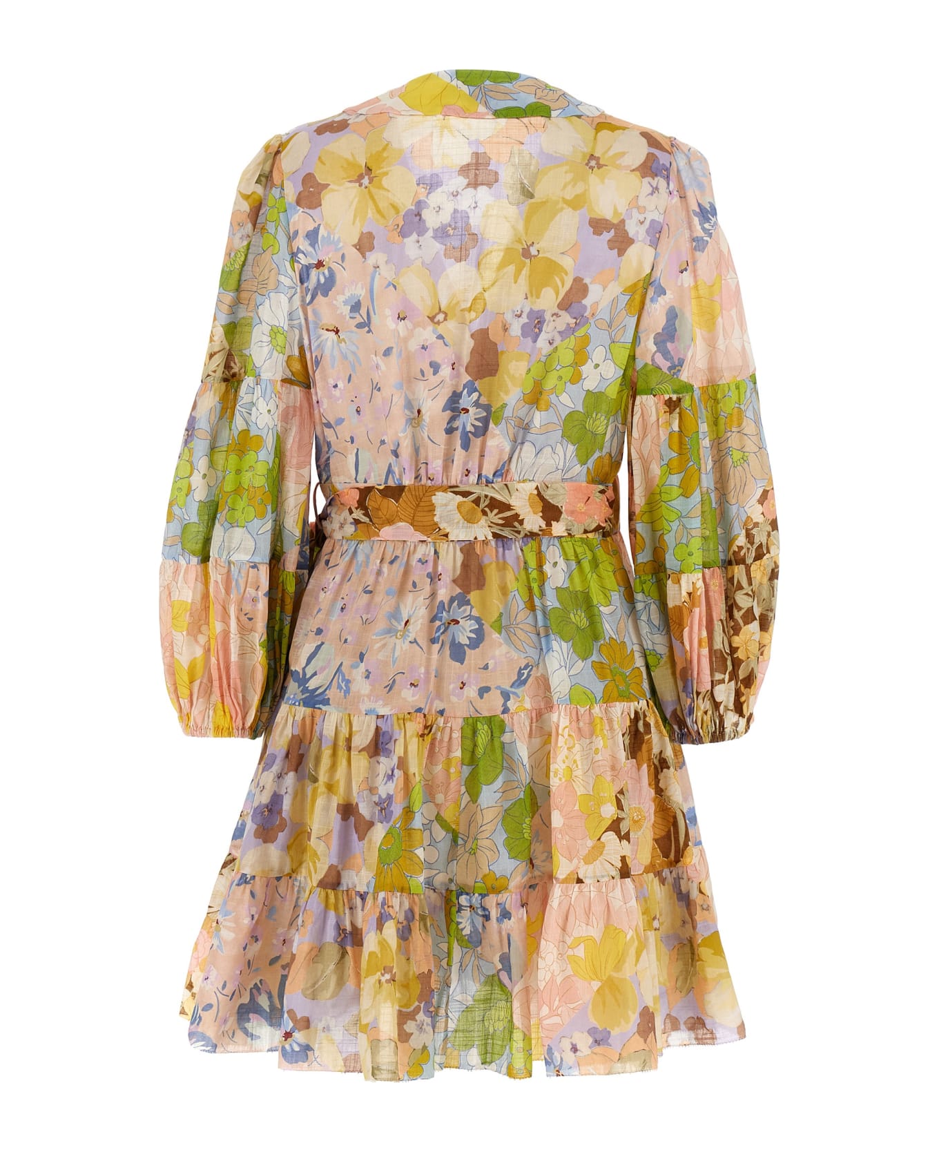 Zimmermann 'pop Wrap' Dress - Multicolor