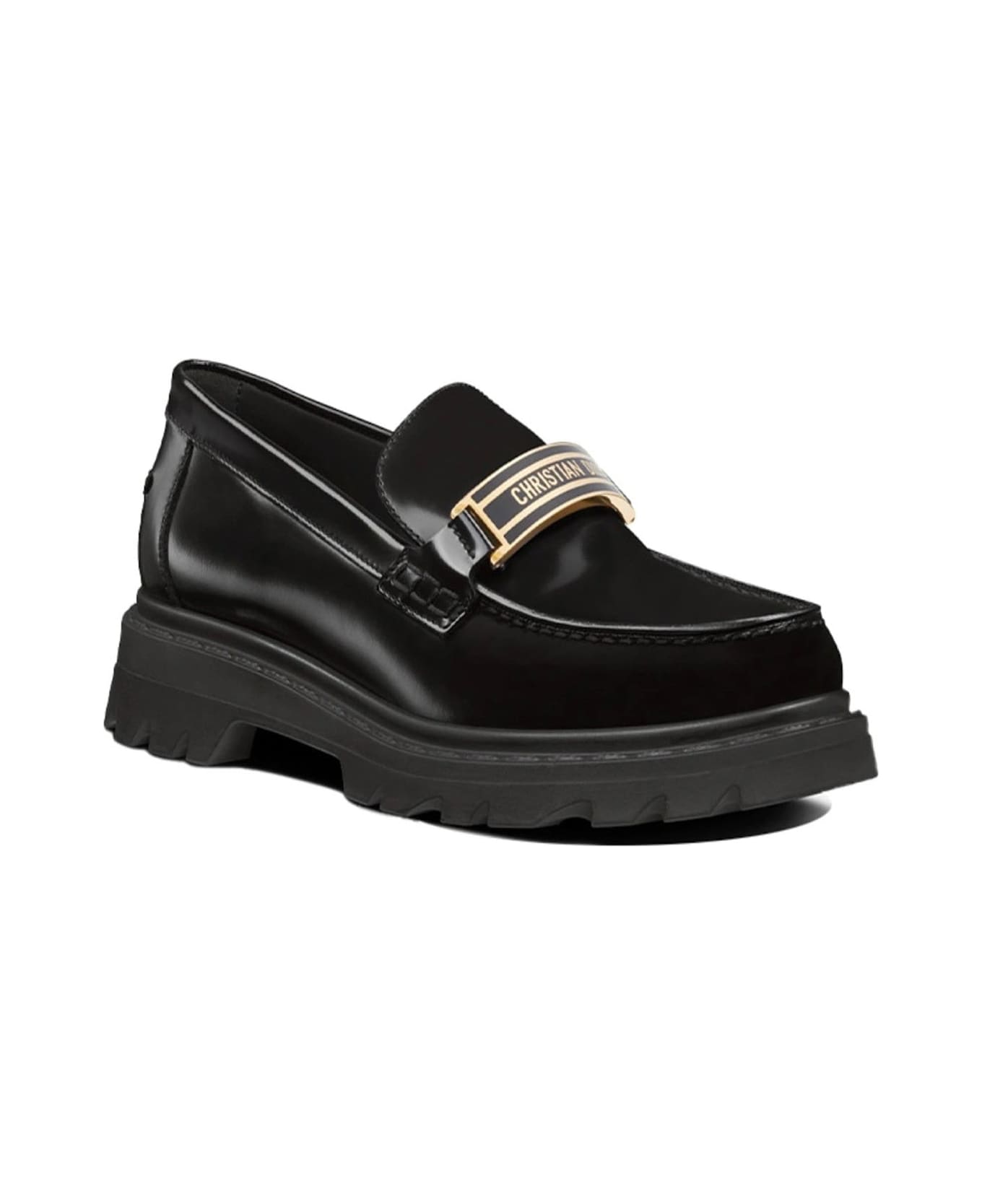 Dior Leather Loafers - Black