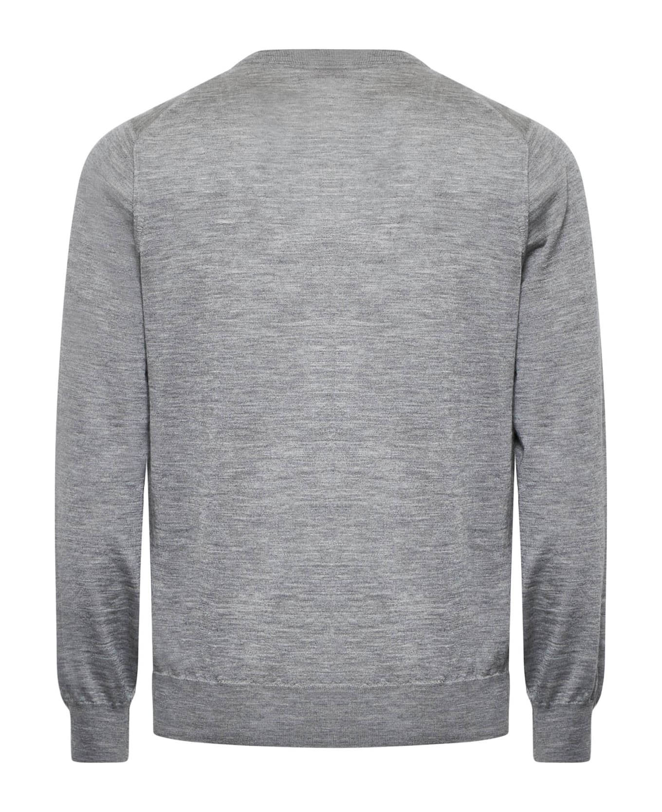 Brunello Cucinelli Sweater - Grigio chiaro+brown