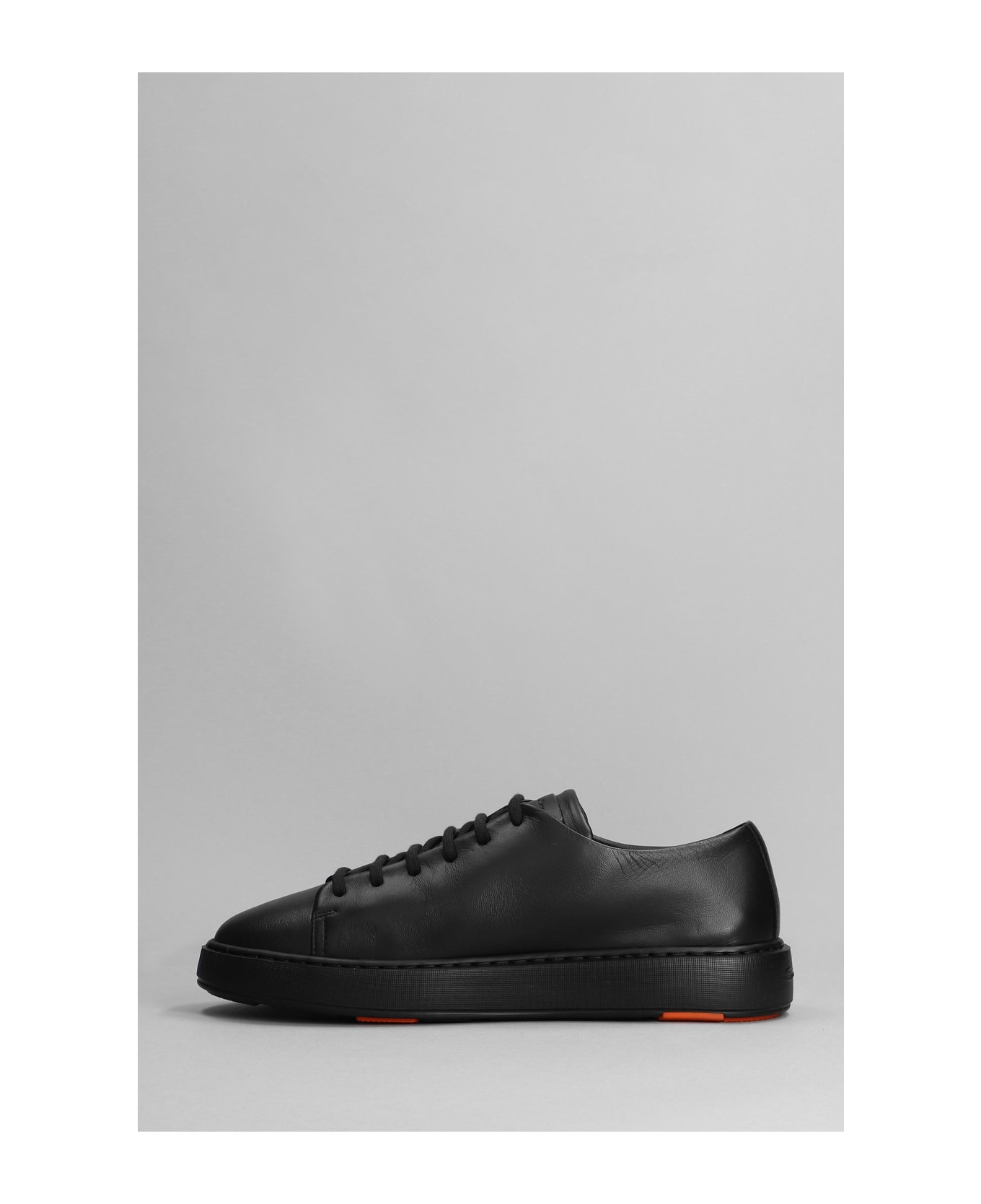Santoni Feardorcha Sneakers In Black Leather - black
