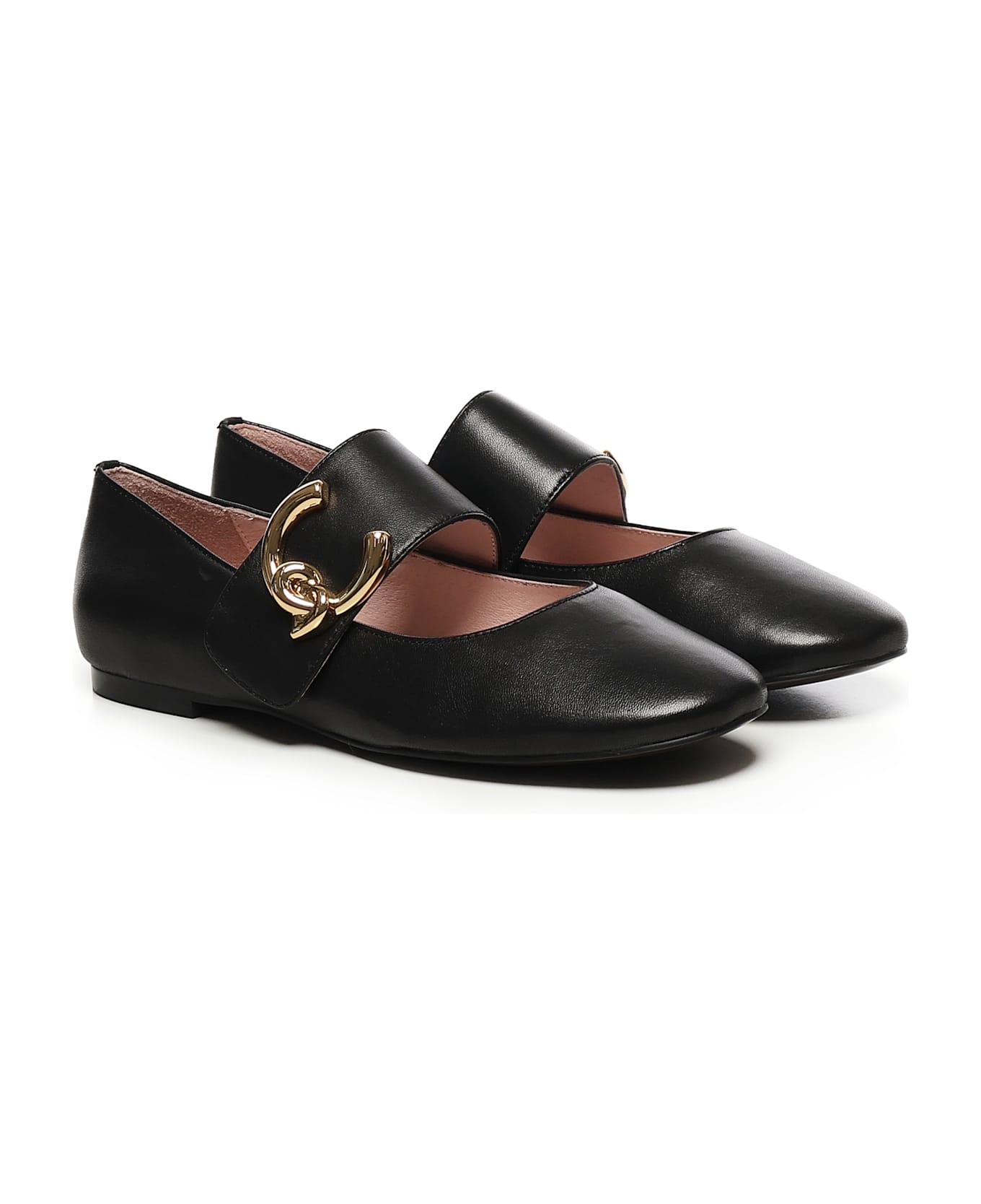 Coccinelle C-me Smooth Ballet Flats - Black