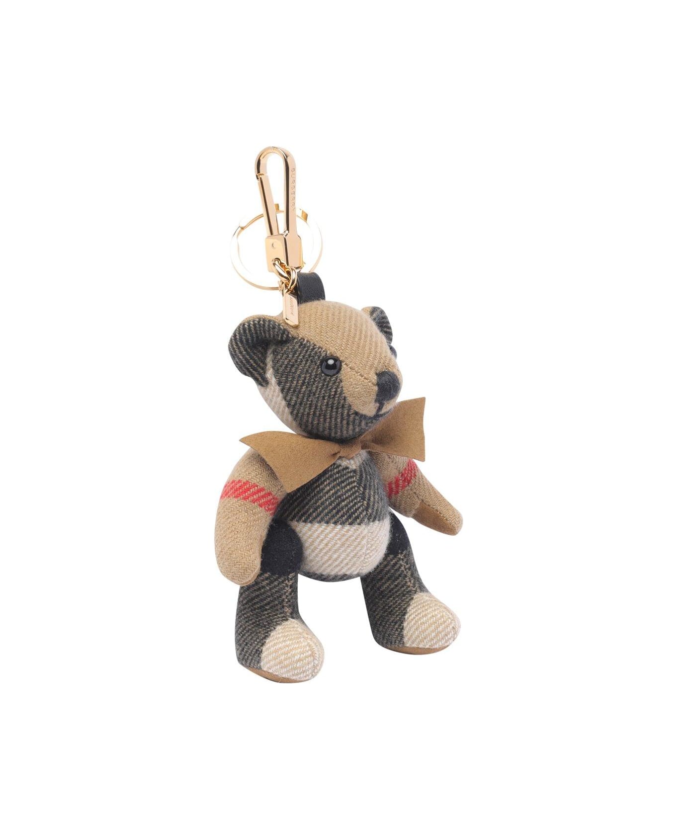 Burberry Thomas Bear Charm With Cashmere Bow Tie - A7026