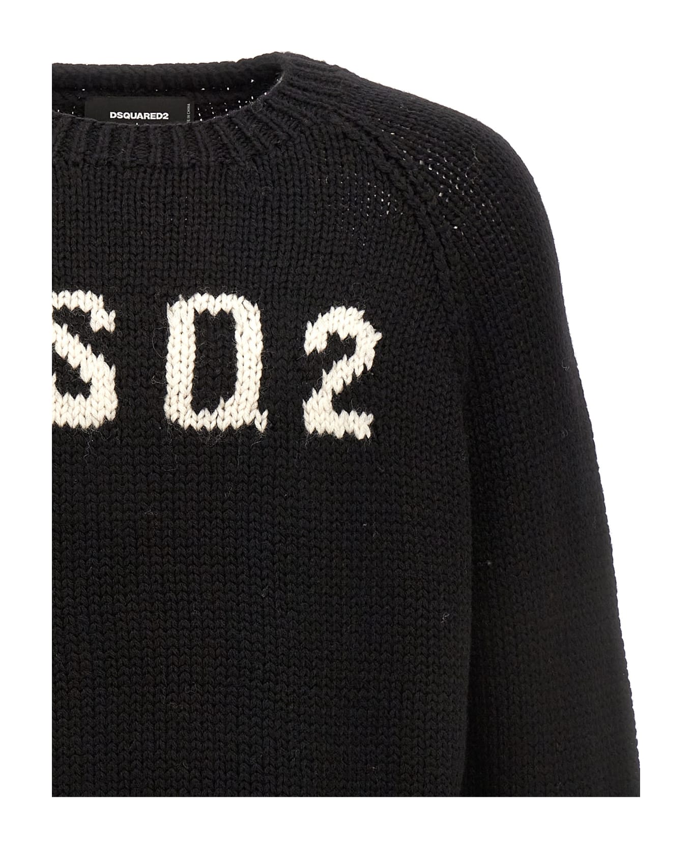 Dsquared2 Dsq2 Wool Sweater - Black ニットウェア