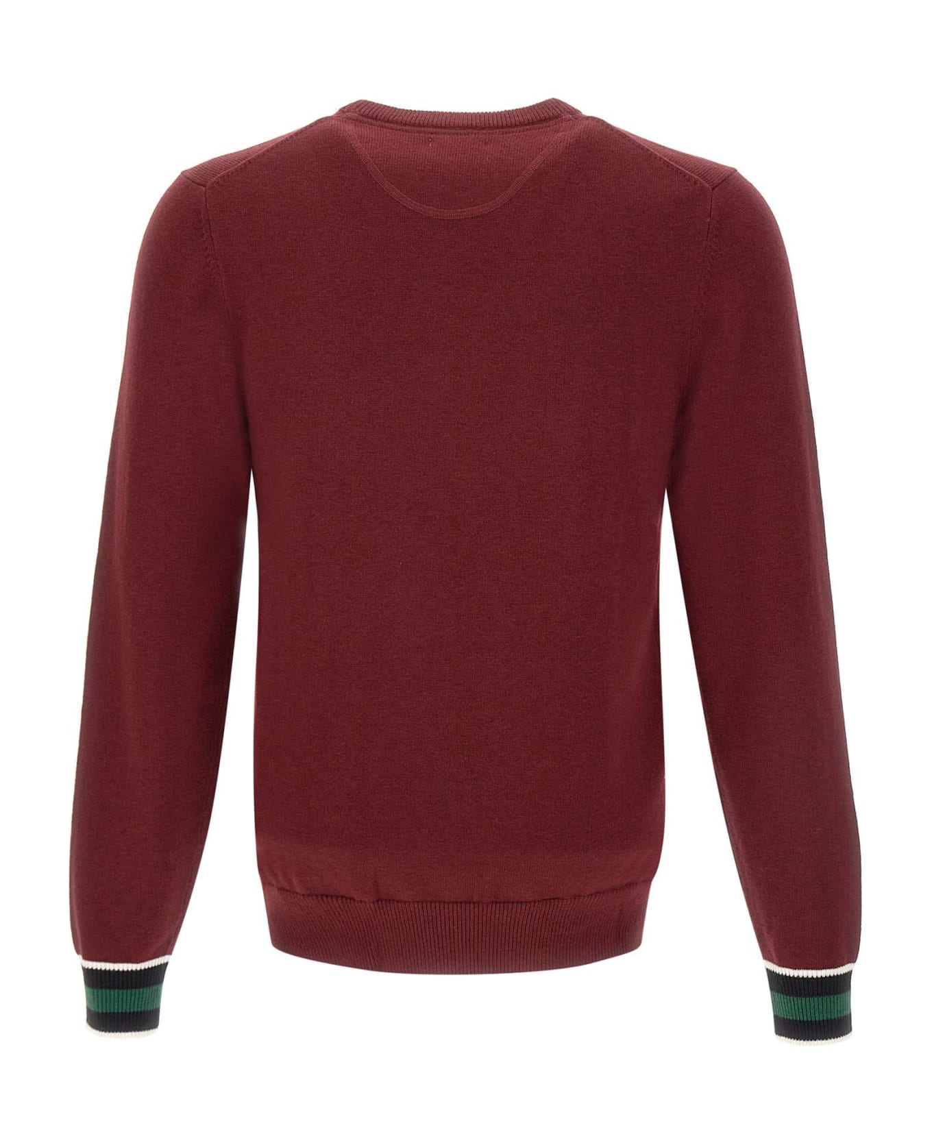 Sun 68 Cotton And Wool Sweater - RED