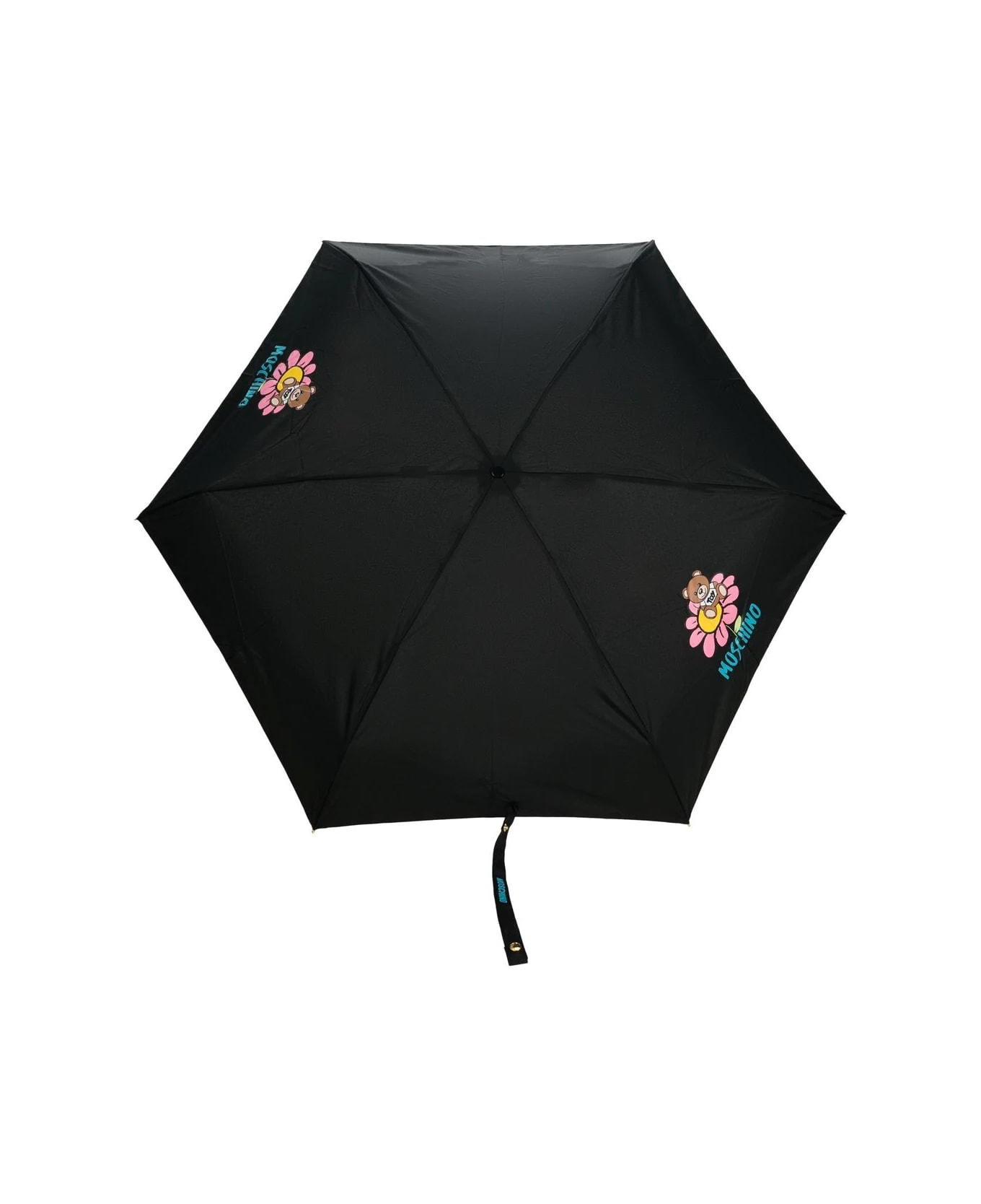 Moschino Flower Bear With Pendant Teddy Supermini Umbrella - Coats & Jackets