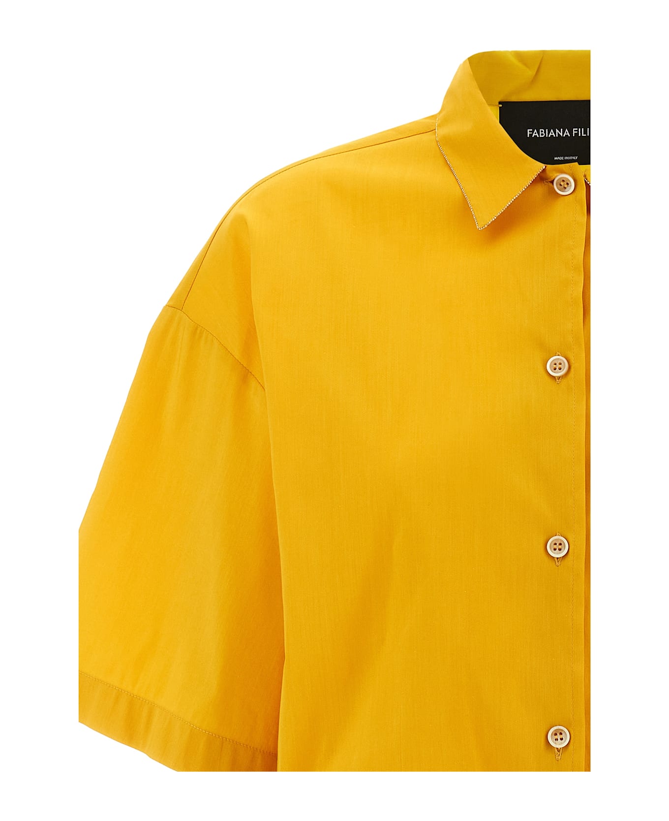 Fabiana Filippi Rhinestone Shirt - Yellow