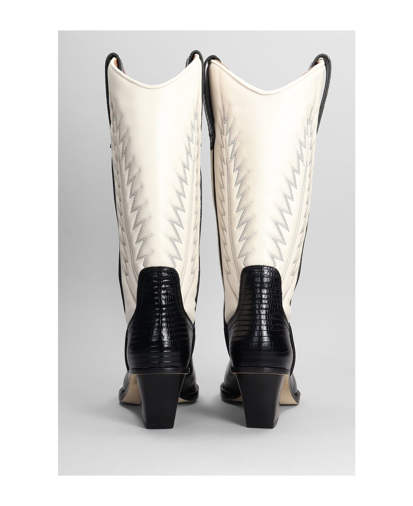 Paris Texas Rosario Texan Boots In Beige Leather
