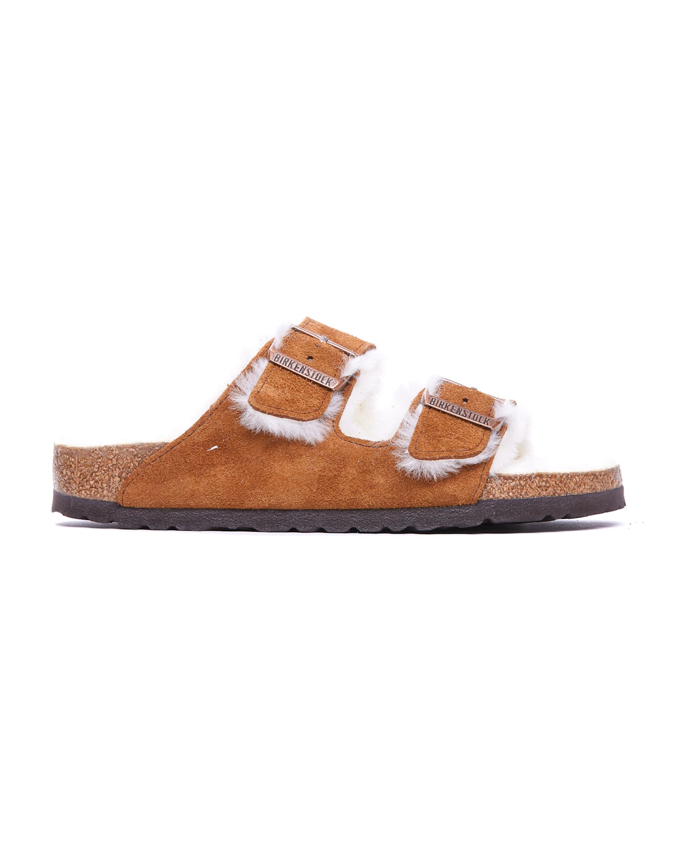 Birkenstock Arizona Shearling Sandals - Brown