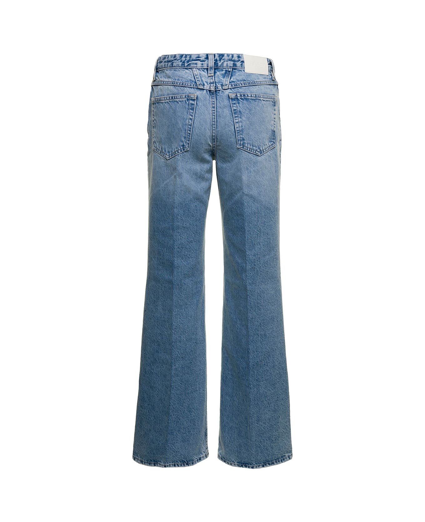 Closed Blue 'gillan' Flared Jeans In Recycled Cotton Denim Woman - Blu