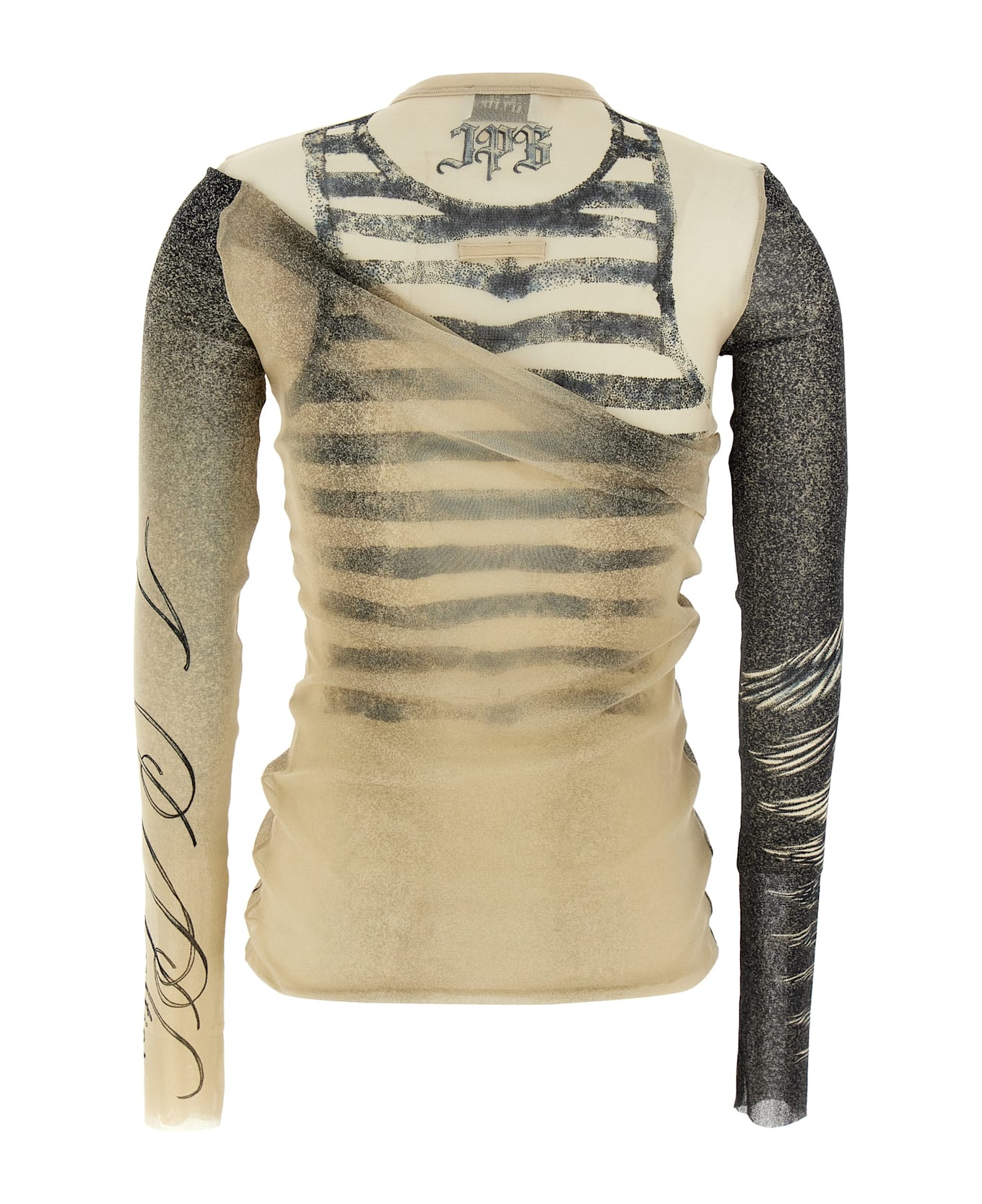 Jean Paul Gaultier Double Layer Tulle Top - Multicolor
