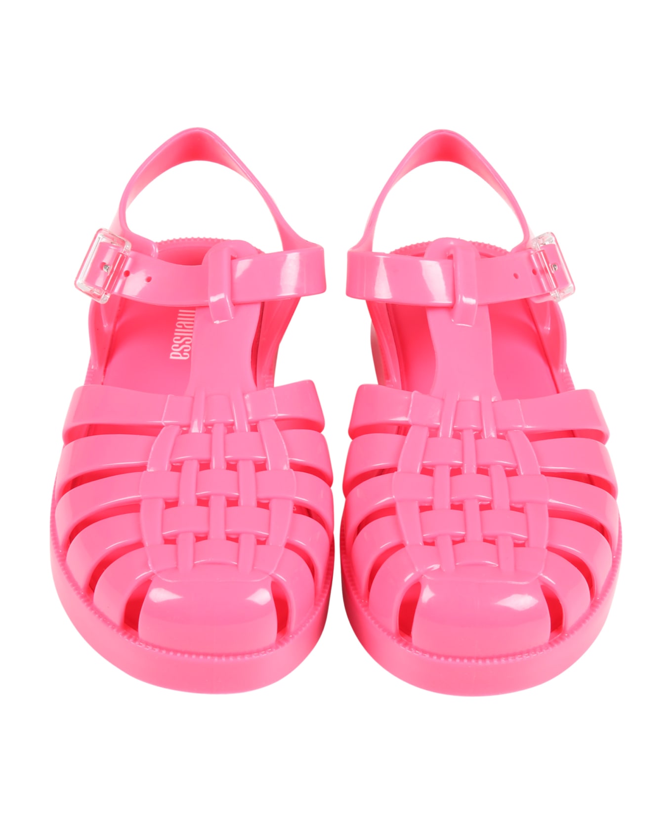 Melissa Neon-fuchsia Sandals For Girl - Fuchsia